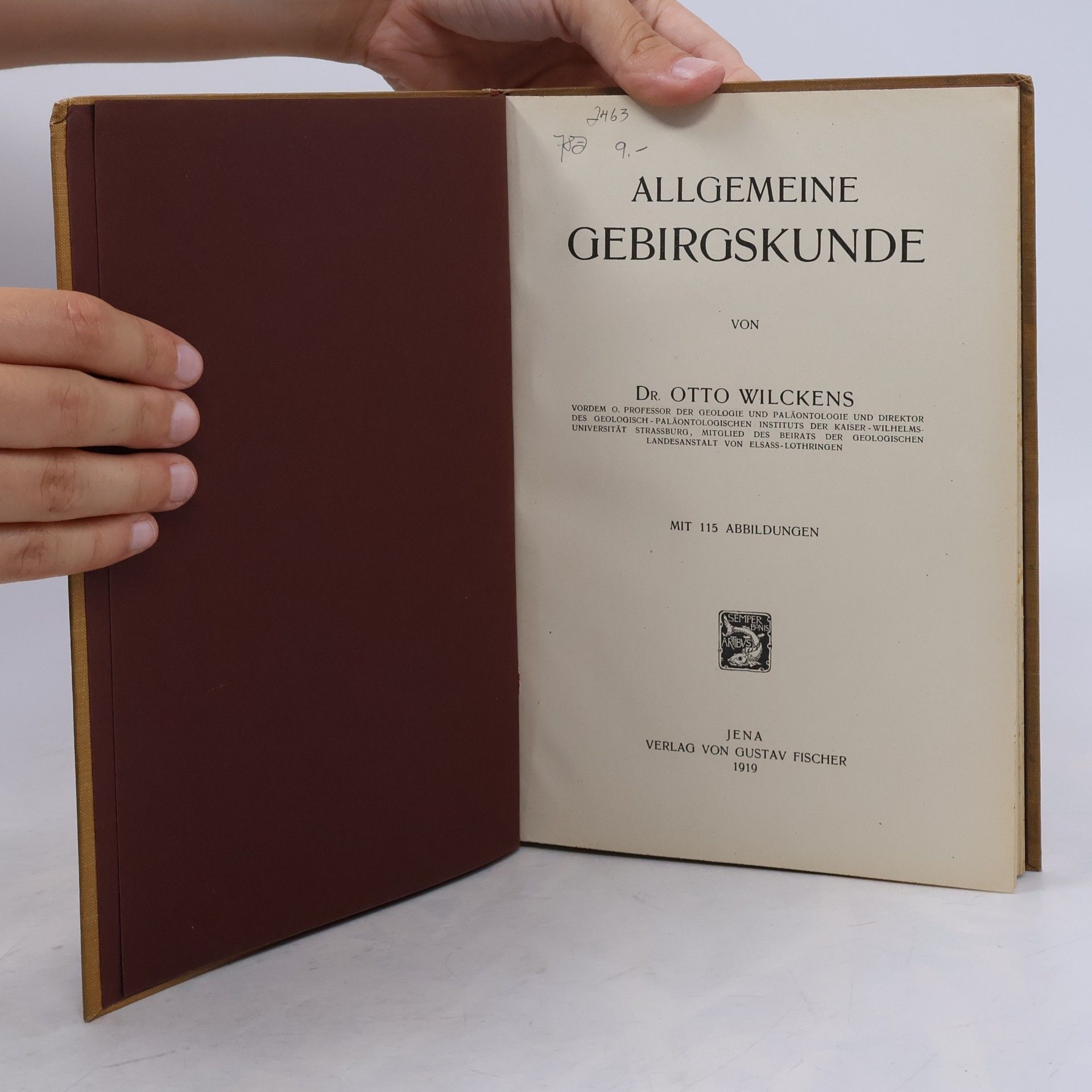 Otto Wilckens Allgemeine Gebirgskunde
