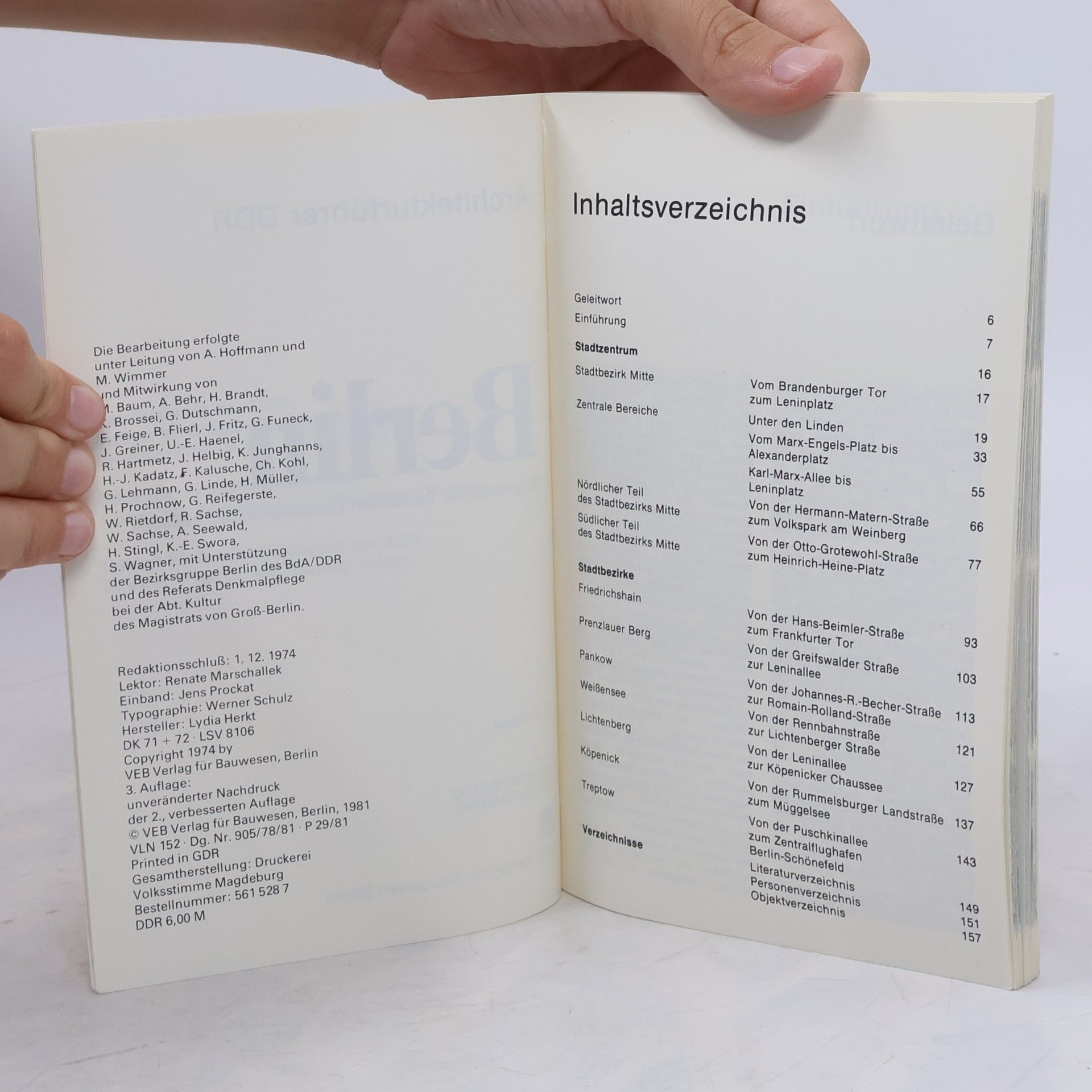 Autorenkollektiv Berlin. Hauptstadt der Deutschen Demokratischen Republik