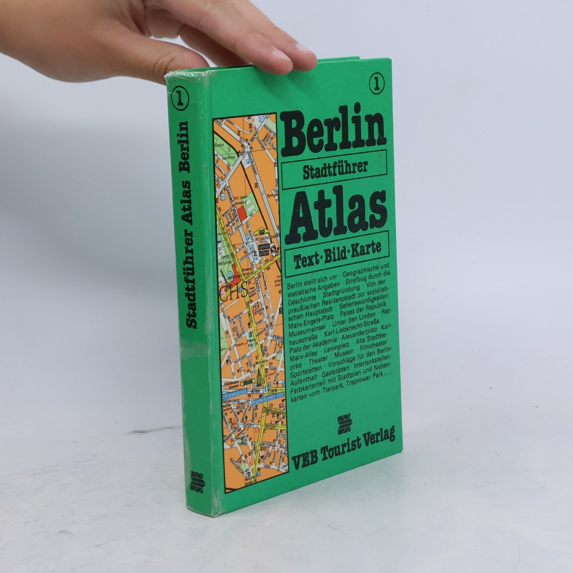 Autorenkollektiv Berlin Hauptstadt der DDR Stadtführer Atlas