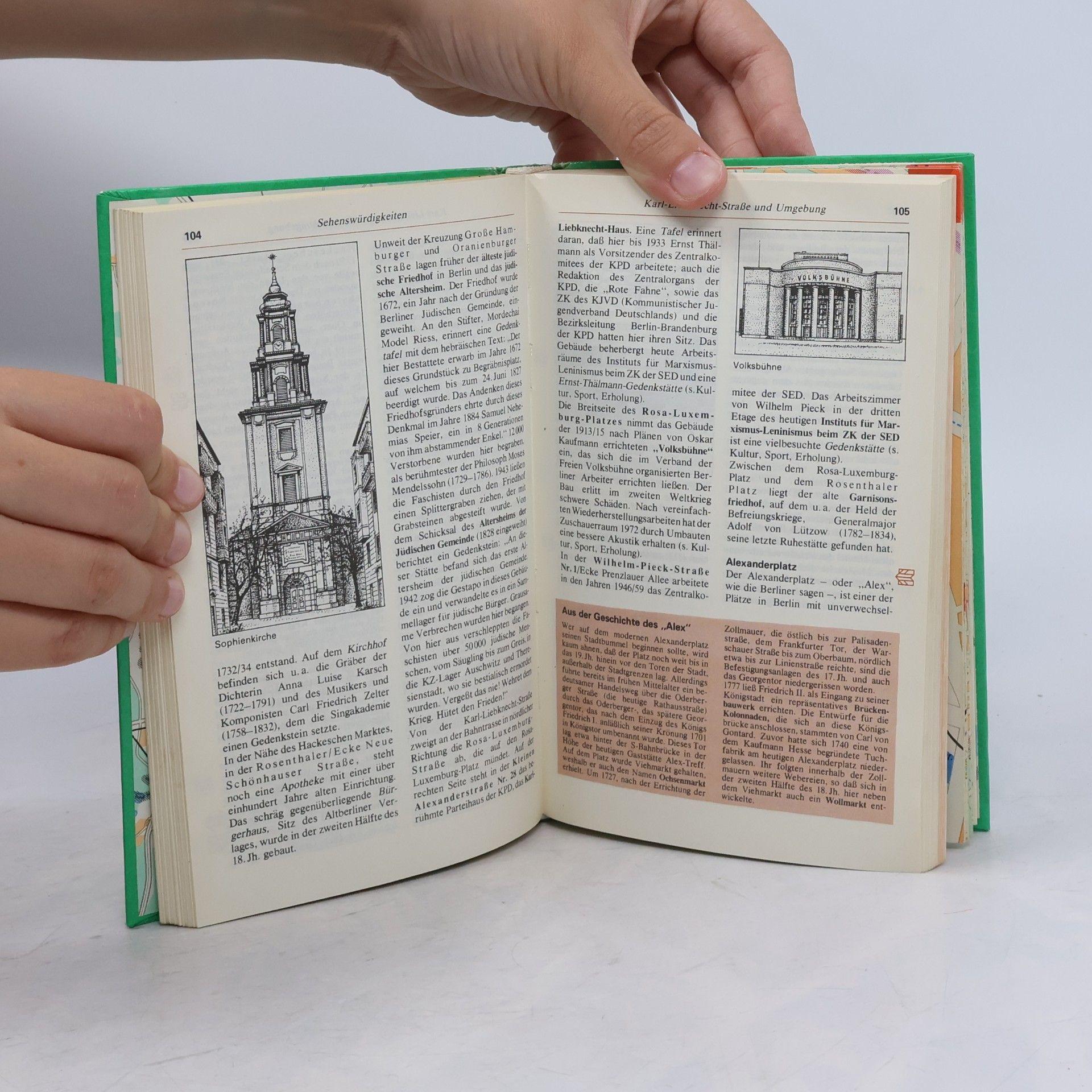 Autorenkollektiv Berlin Hauptstadt der DDR Stadtführer Atlas