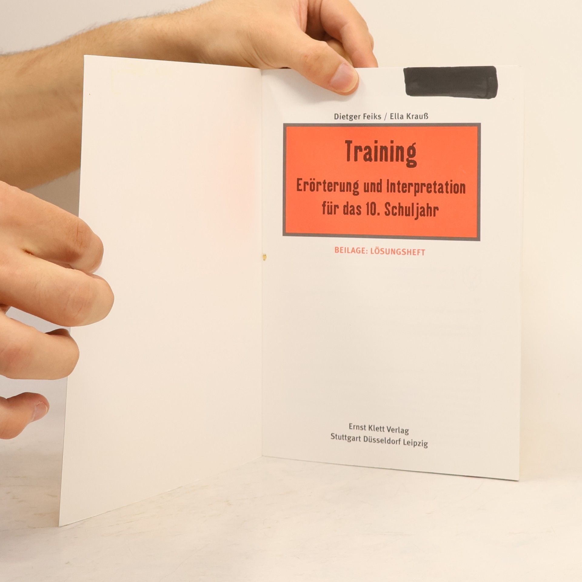 Dietger Feiks Training Erörterung und Interpretation für das 10. Schuljahr