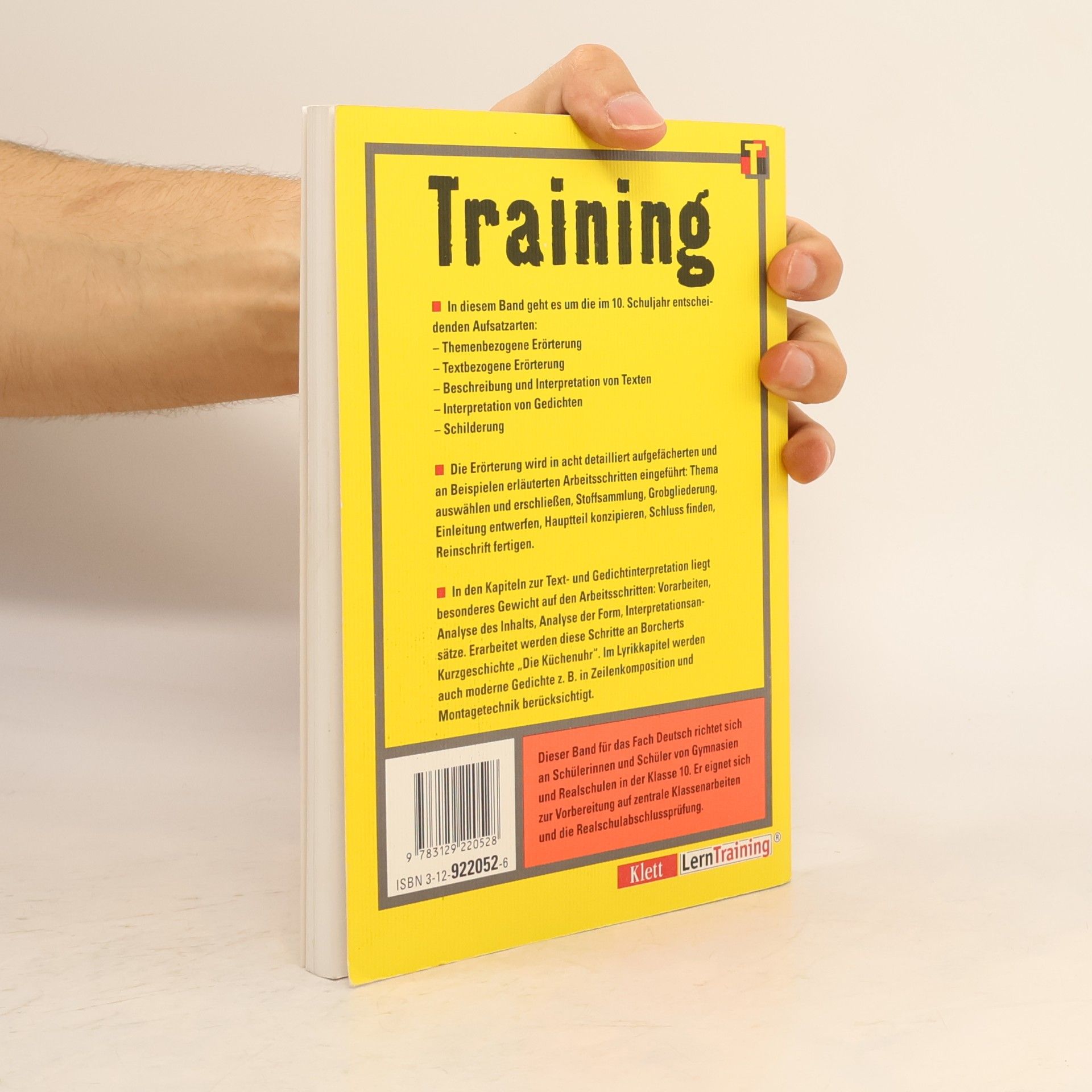 Dietger Feiks Training Erörterung und Interpretation für das 10. Schuljahr
