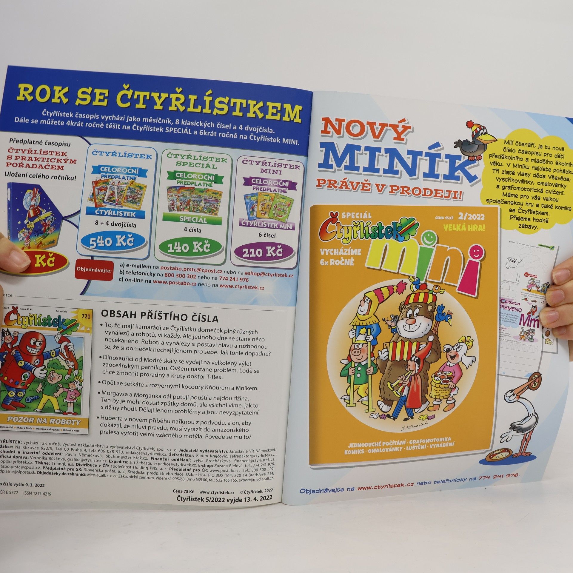 Autorenkollektiv Čtyřlístek dvojčíslo 3-4/2022 719-720. Stopa sněžného muže