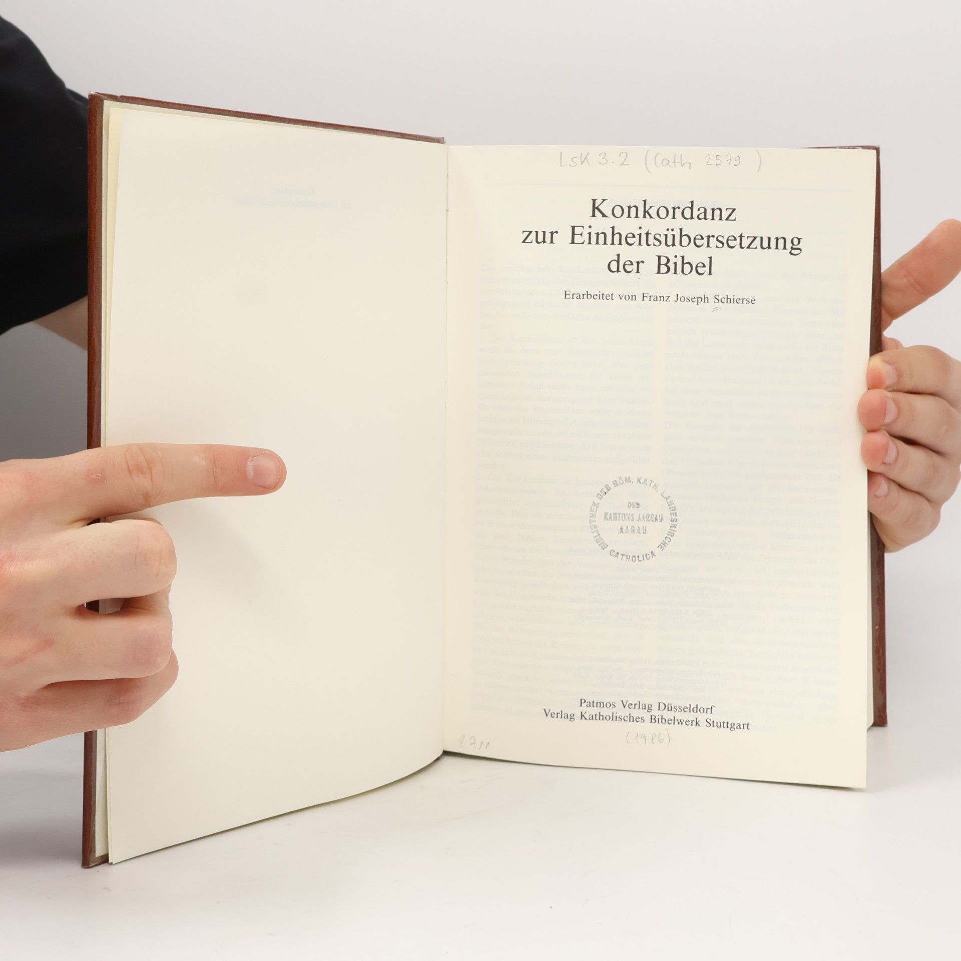 Franz Joseph Schierse Konkordanz zur Einheitsübersetzung der Bibel
