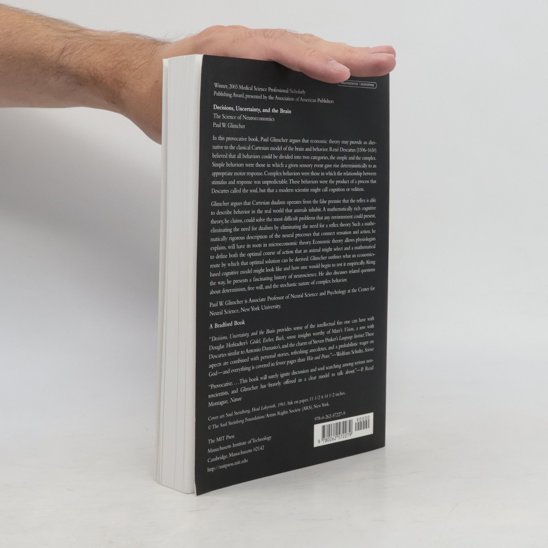 Paul W. Glimcher Bradford Books: Decisions, Uncertainty, and the Brain