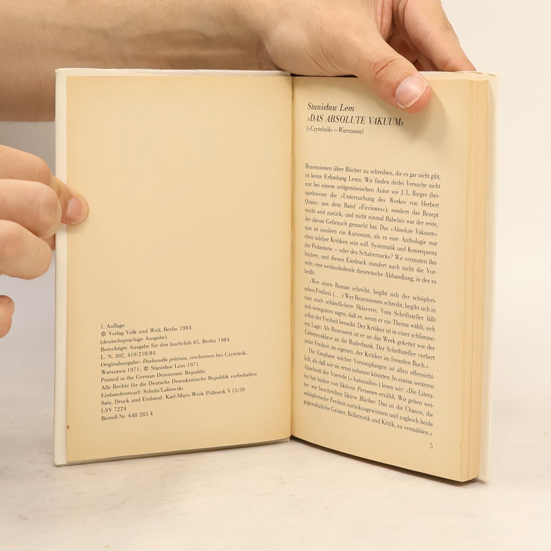 Stanisław Lem Das absolute vakuum