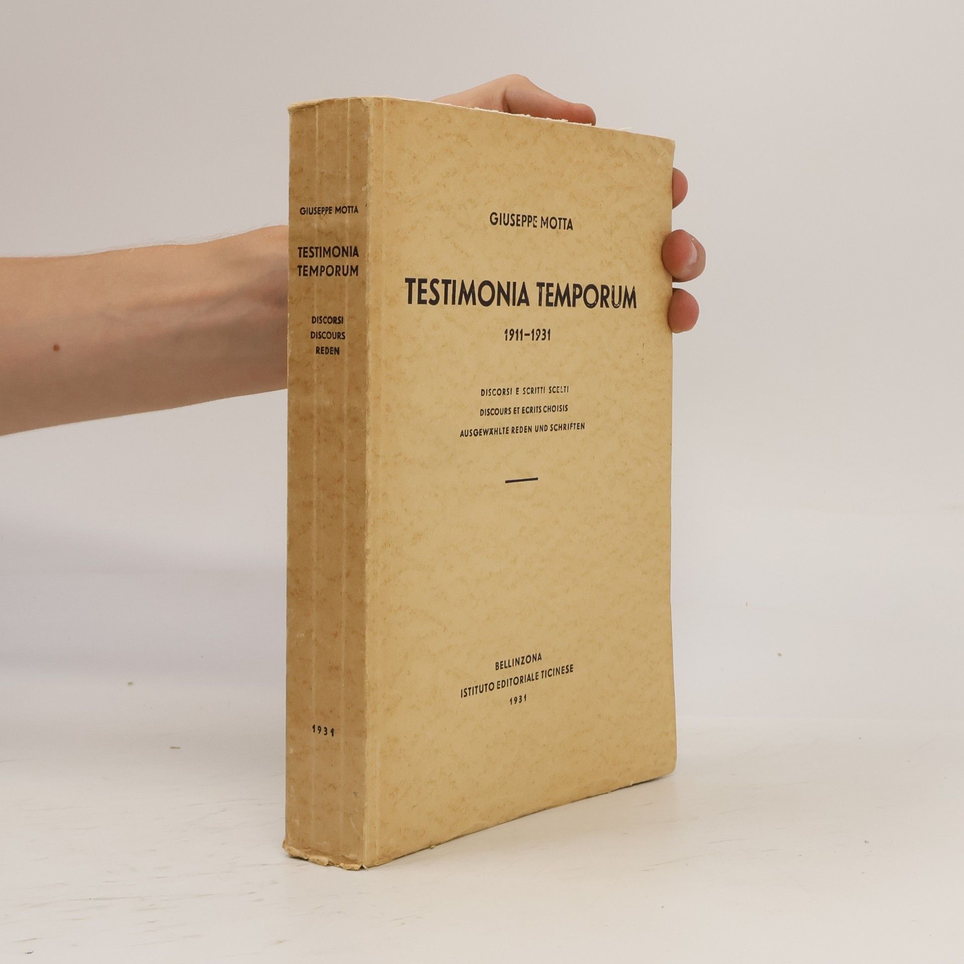 Testimonia temporum 1911-1931