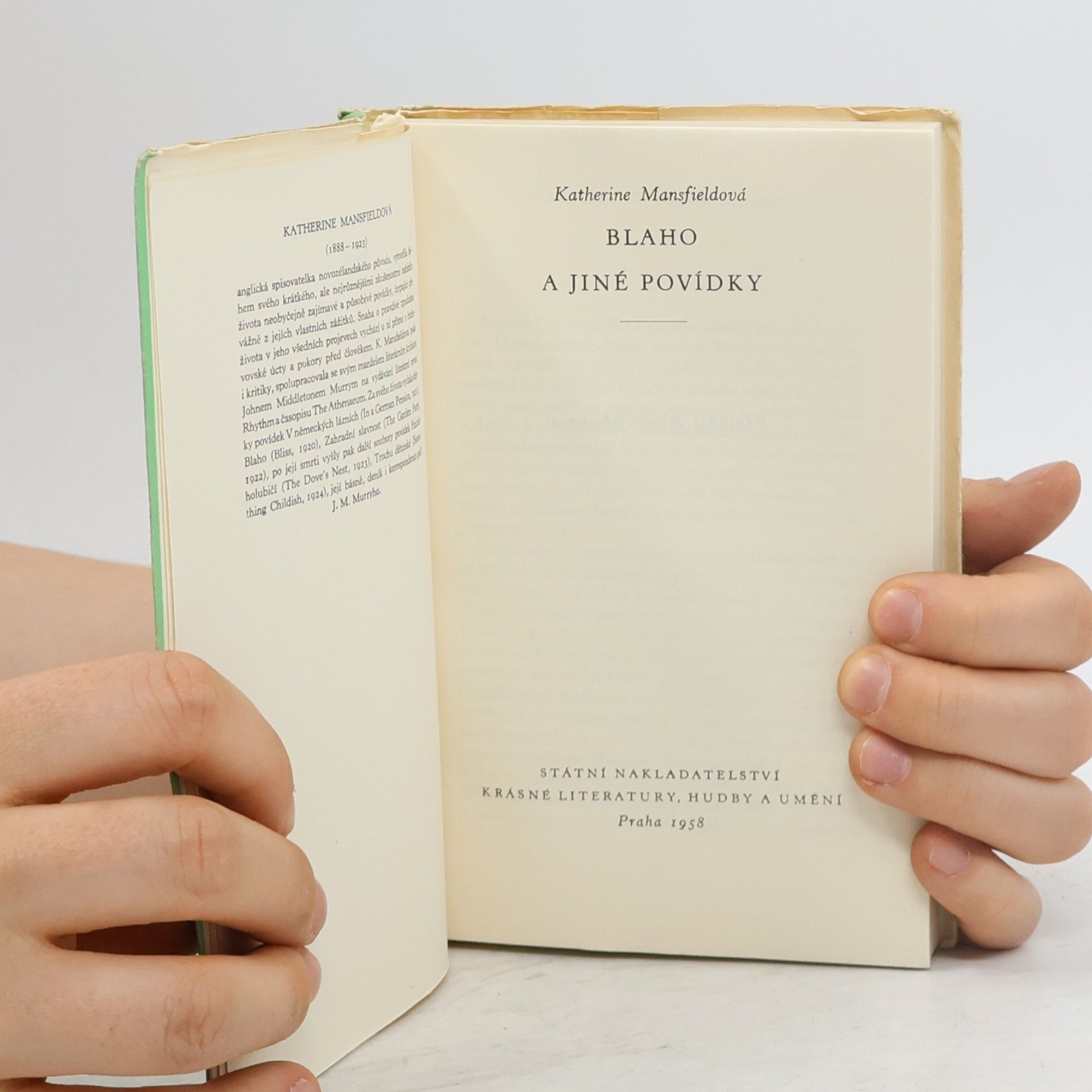 Katherine Mansfield Blaho a jiné povídky