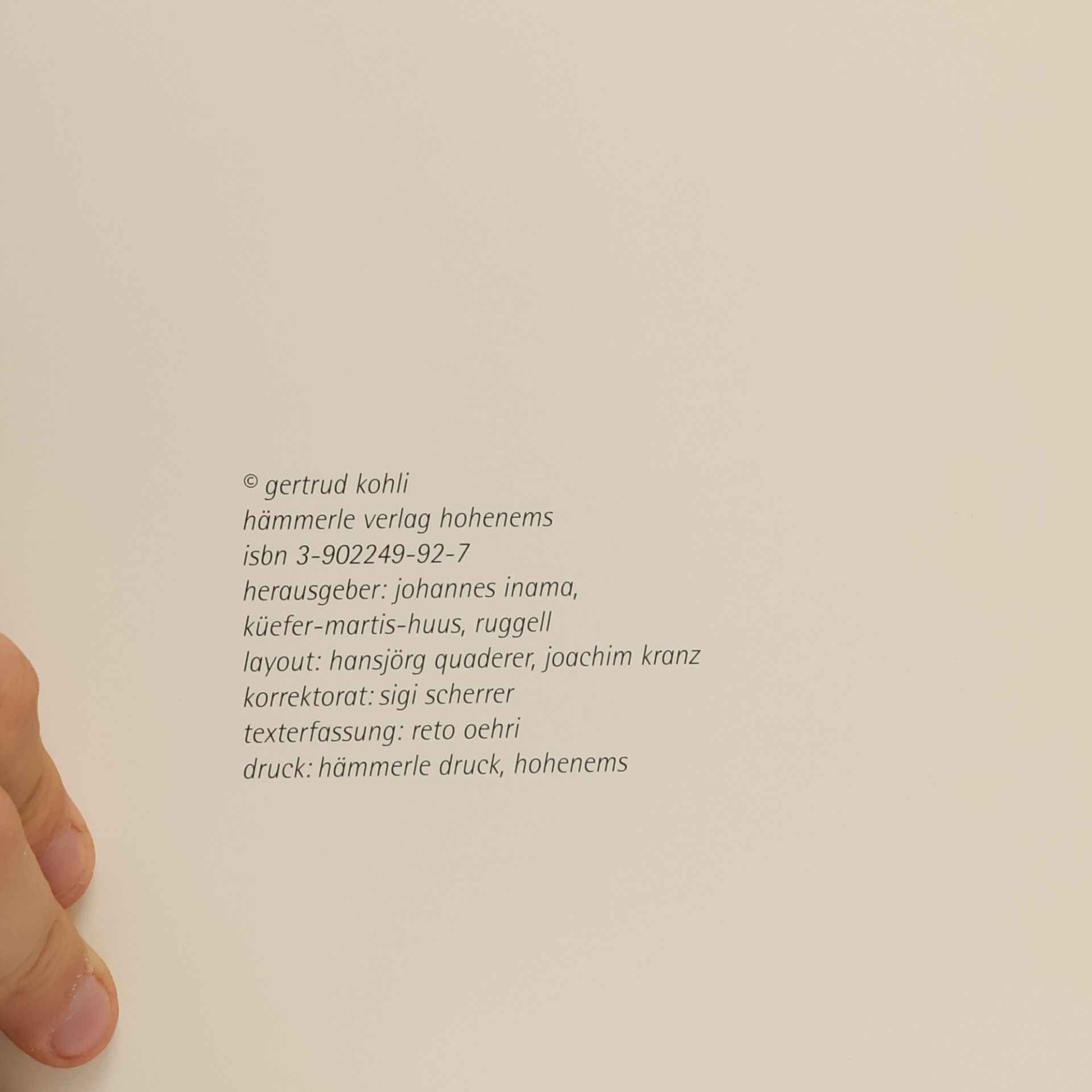 Gertrud Kohli Momente
