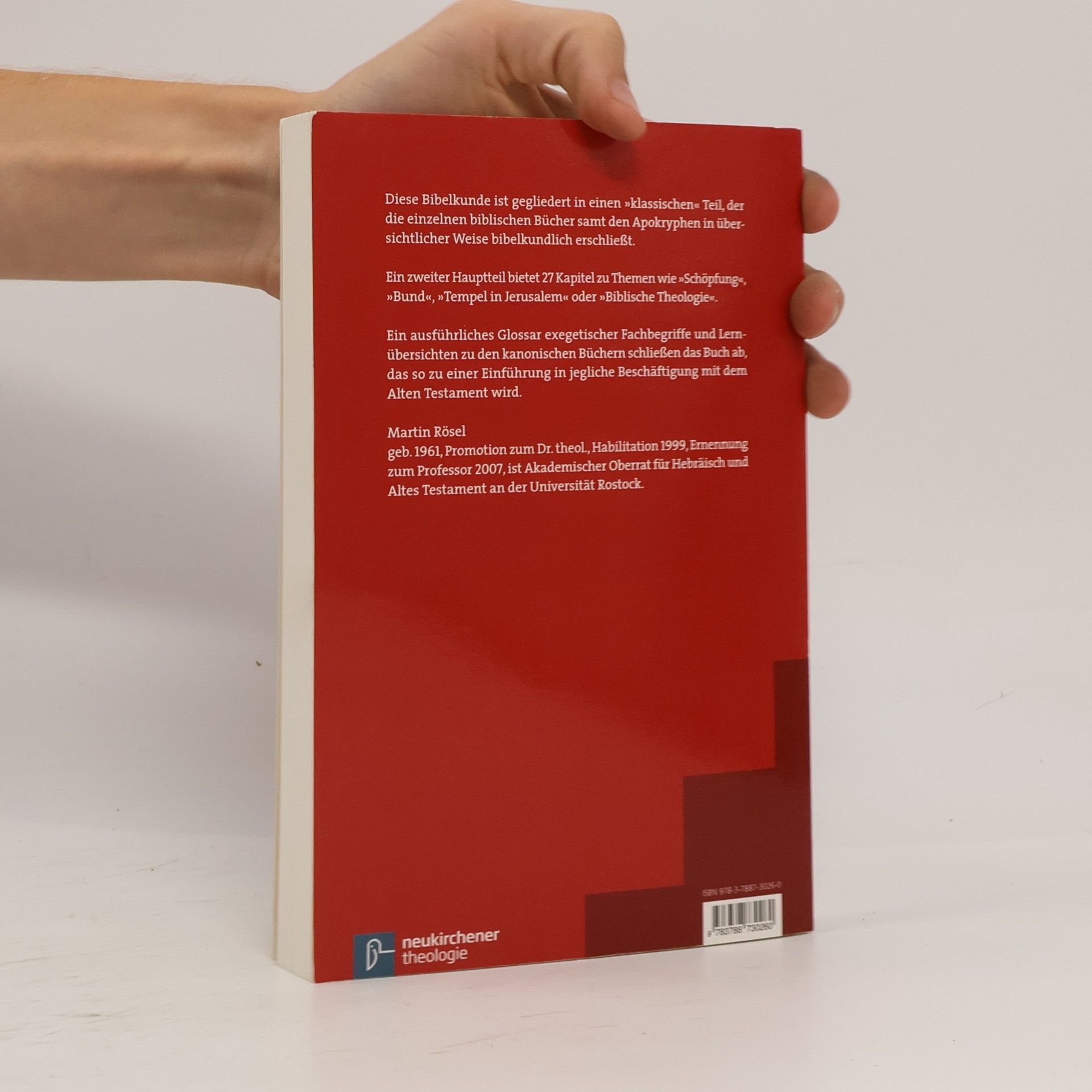 Prof. Dr. Martin Rösel Bibelkunde des Alten Testaments
