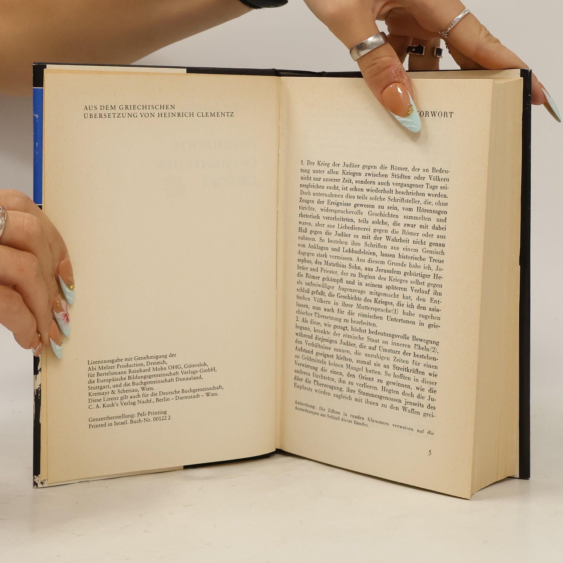 Flavius Josephus Geschichte des Jüdischen Krieges