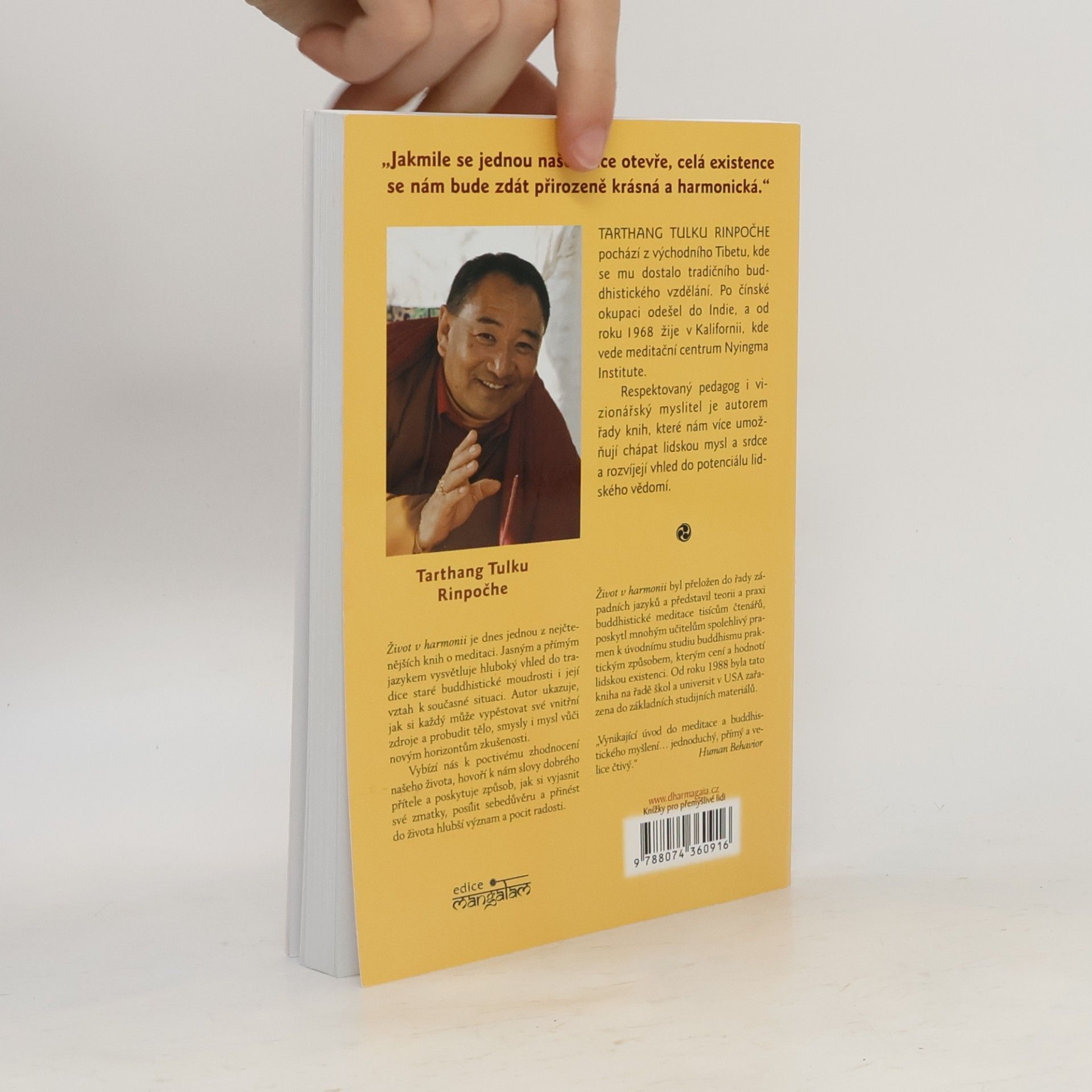 Tarthang Tulku Život v harmonii