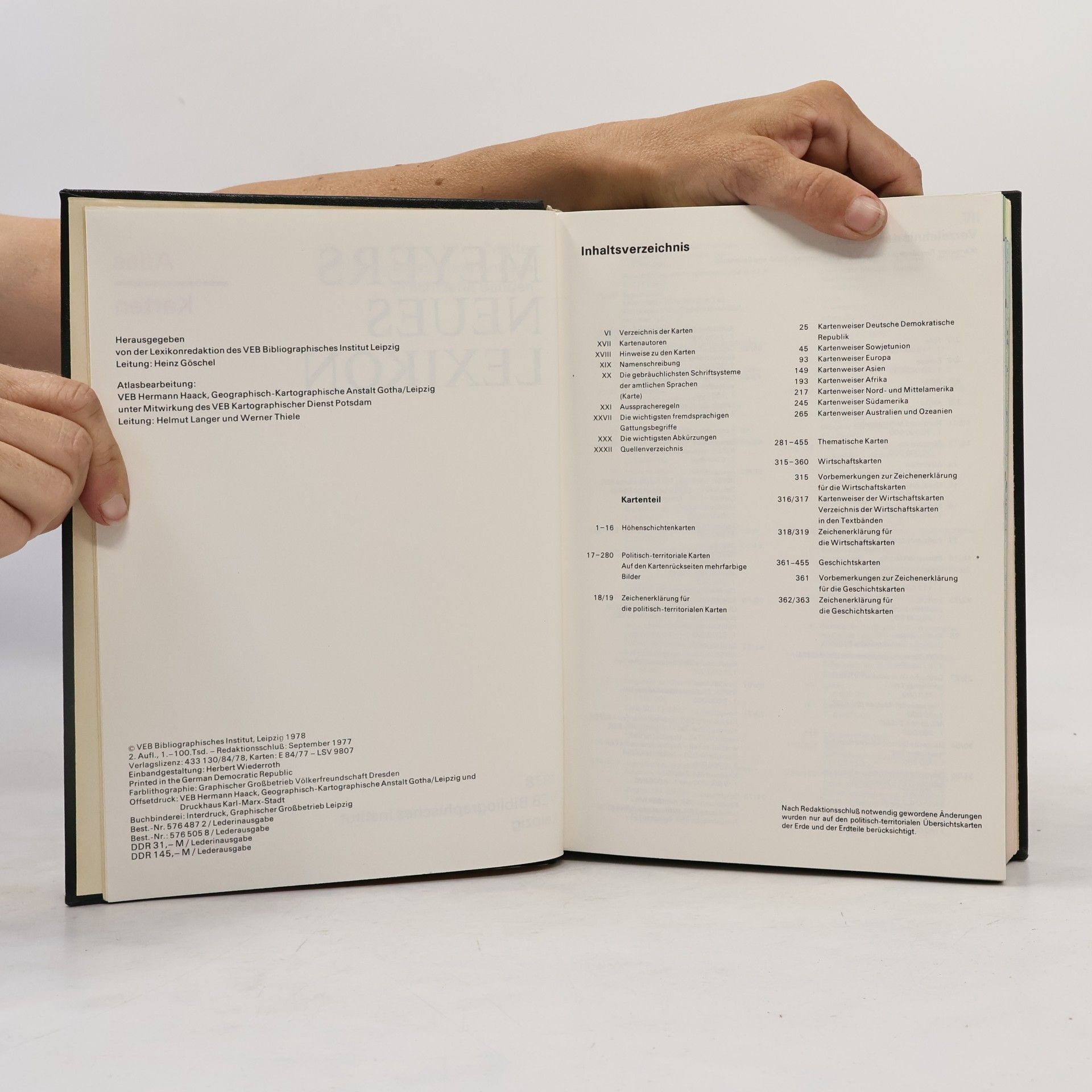 Autorenkollektiv Meyers neues Lexikon 17. Atlas-Karten