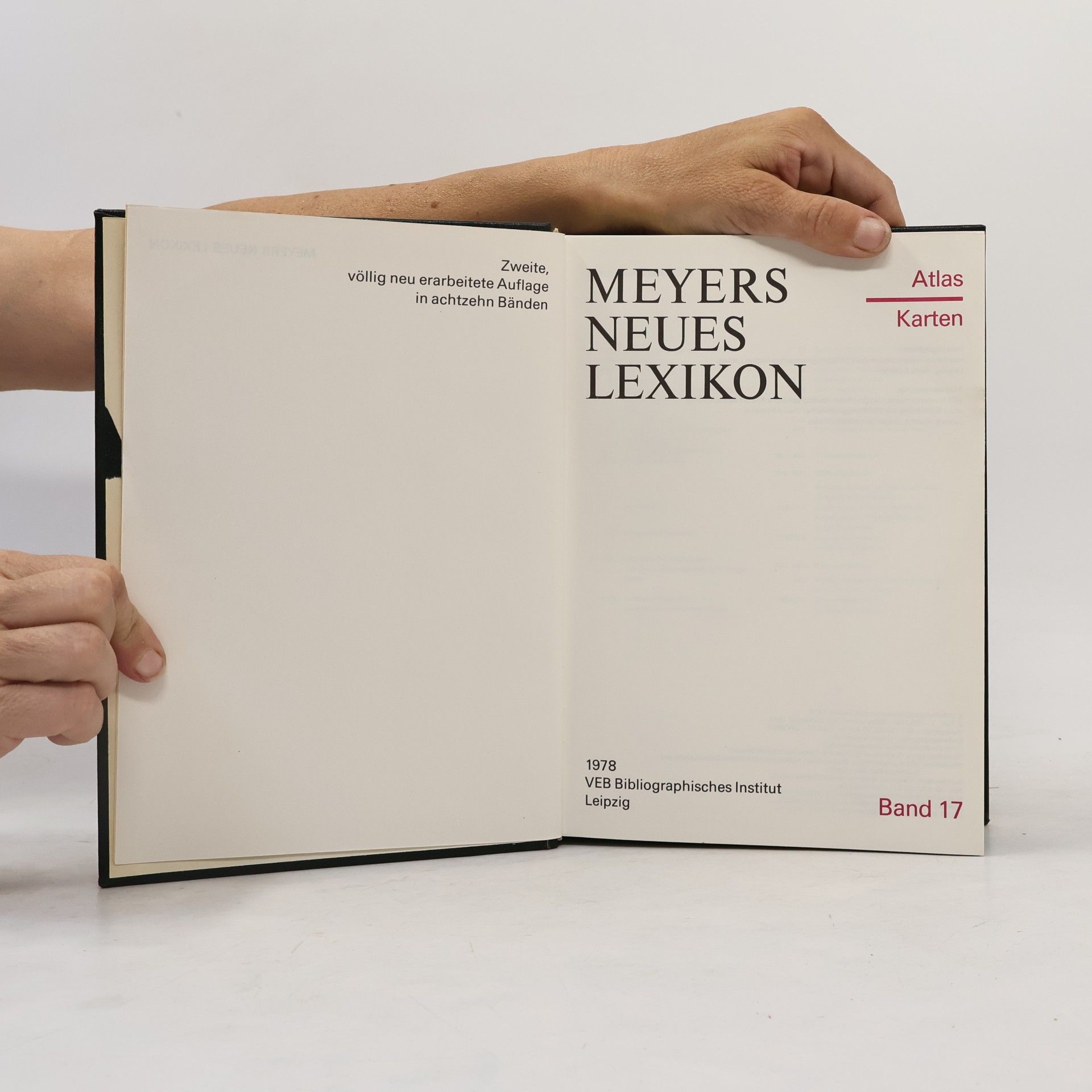 Autorenkollektiv Meyers neues Lexikon 17. Atlas-Karten