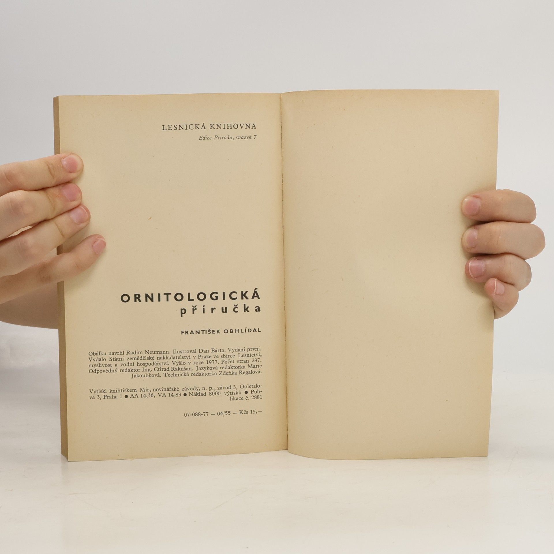 František Obhlídal Ornitologická příručka