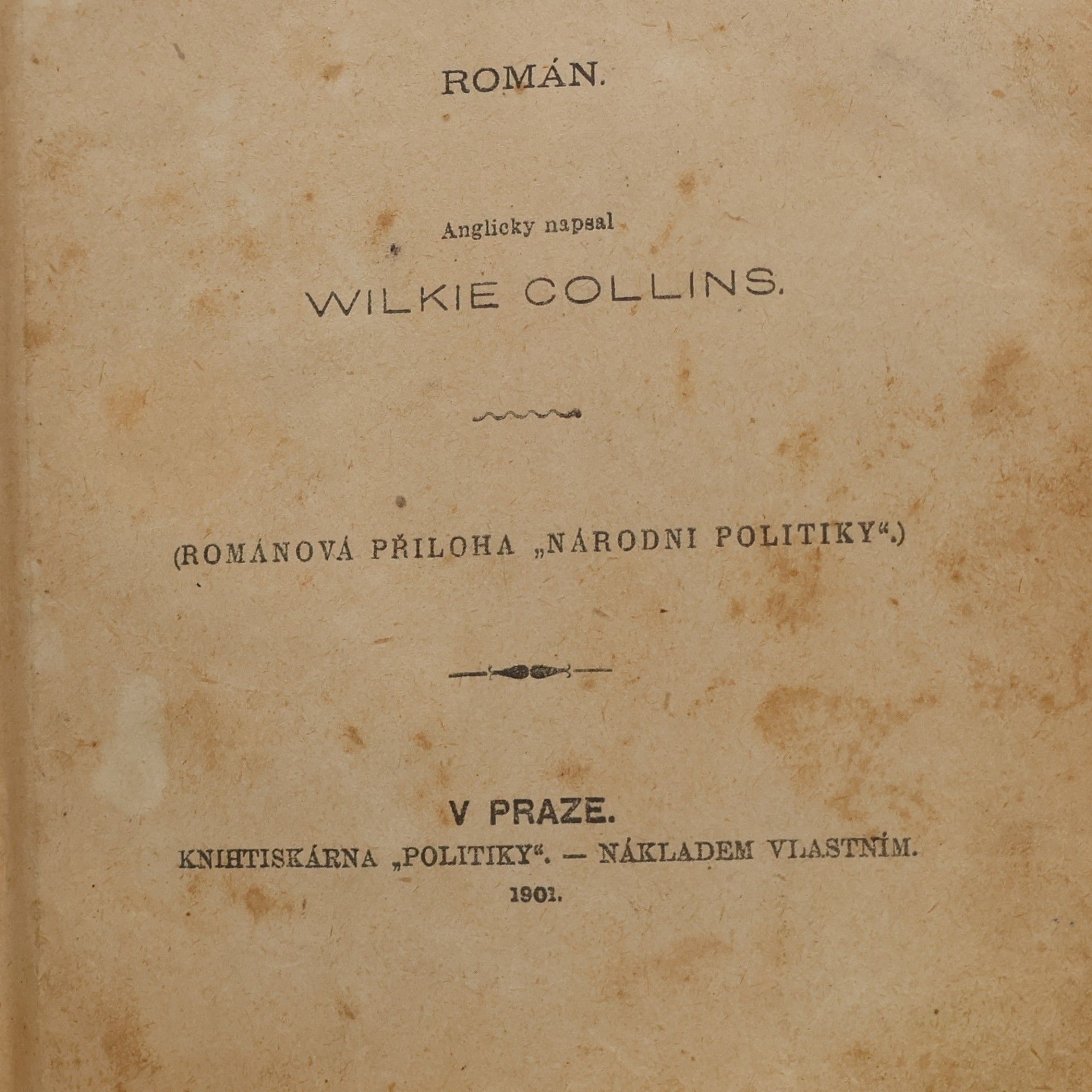 Wilkie Collins Poslední hřích