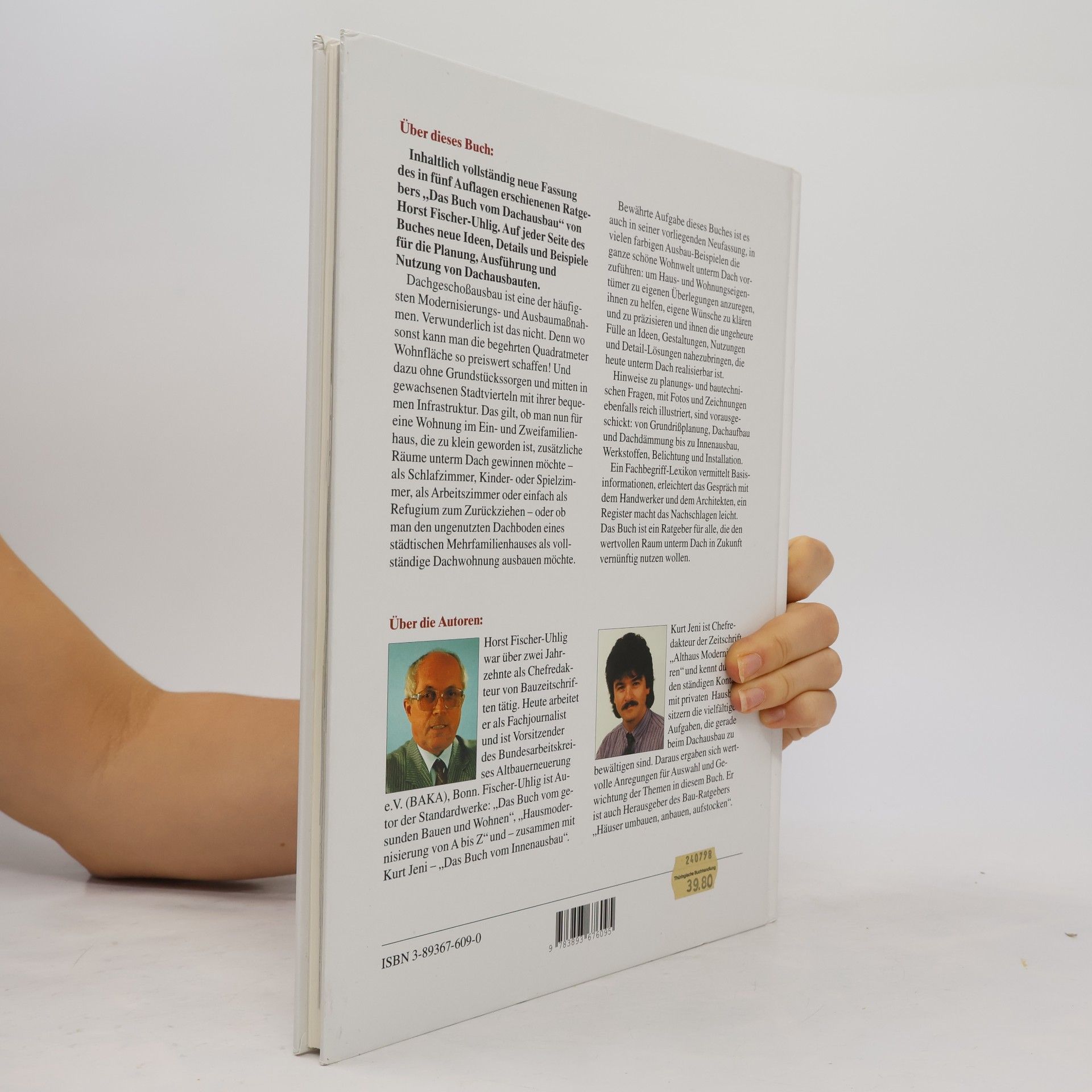 Horst Fischer-Uhlig Das neue Buch vom Dachausbau