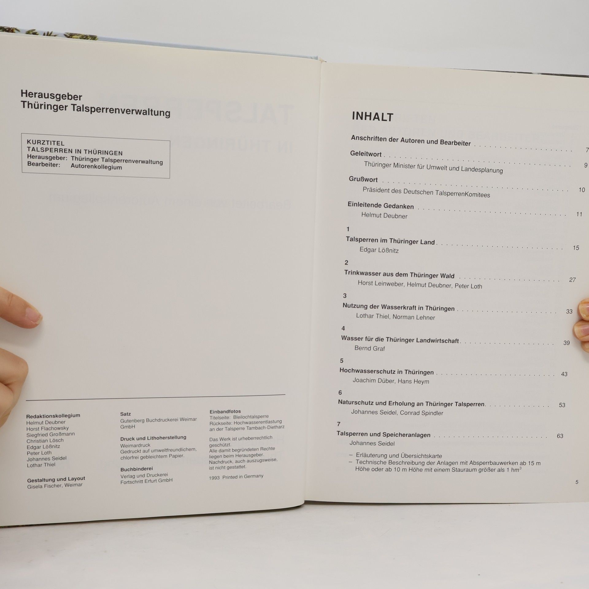 Autorenkollektiv Talsperren in Thüringen