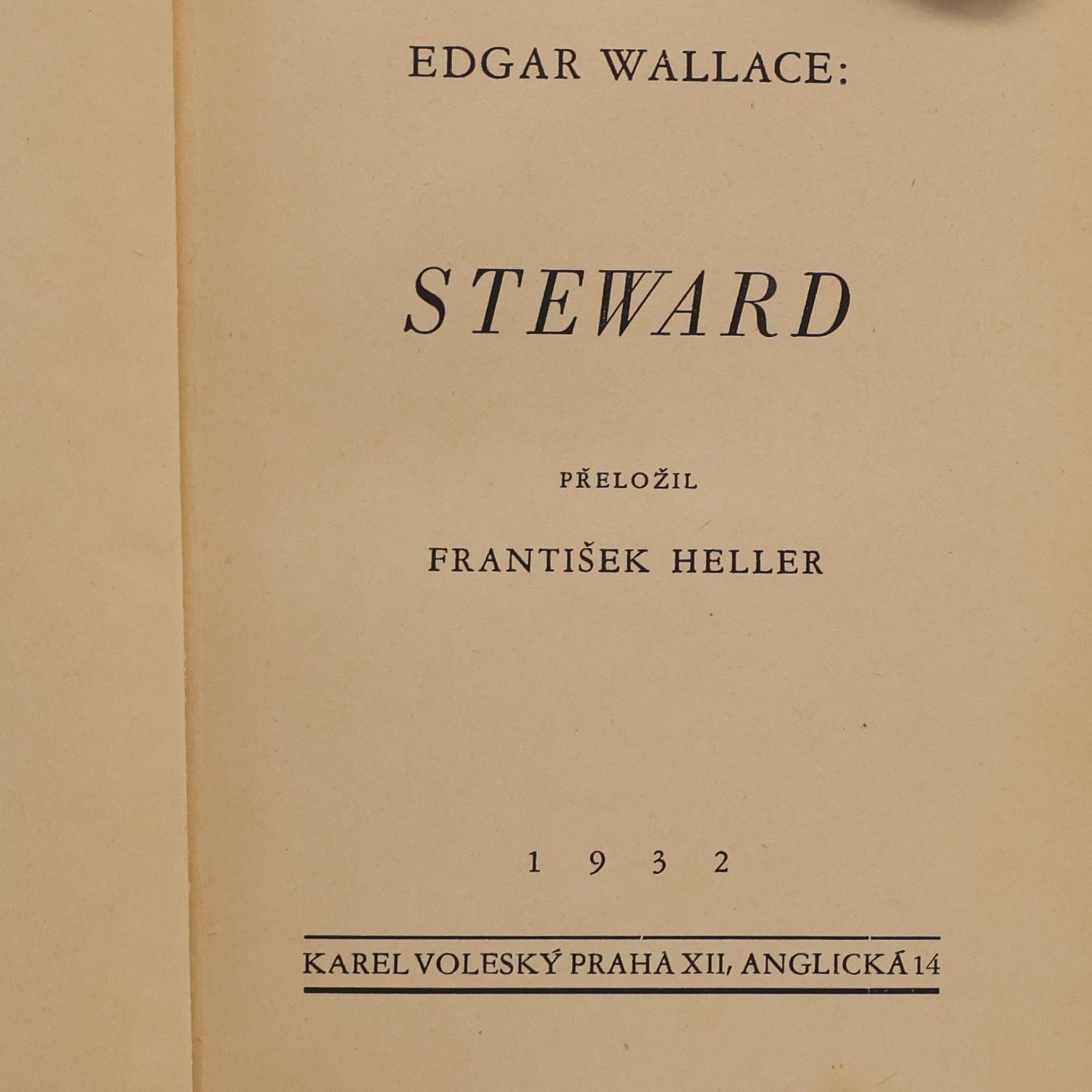 Edgar Wallace Steward