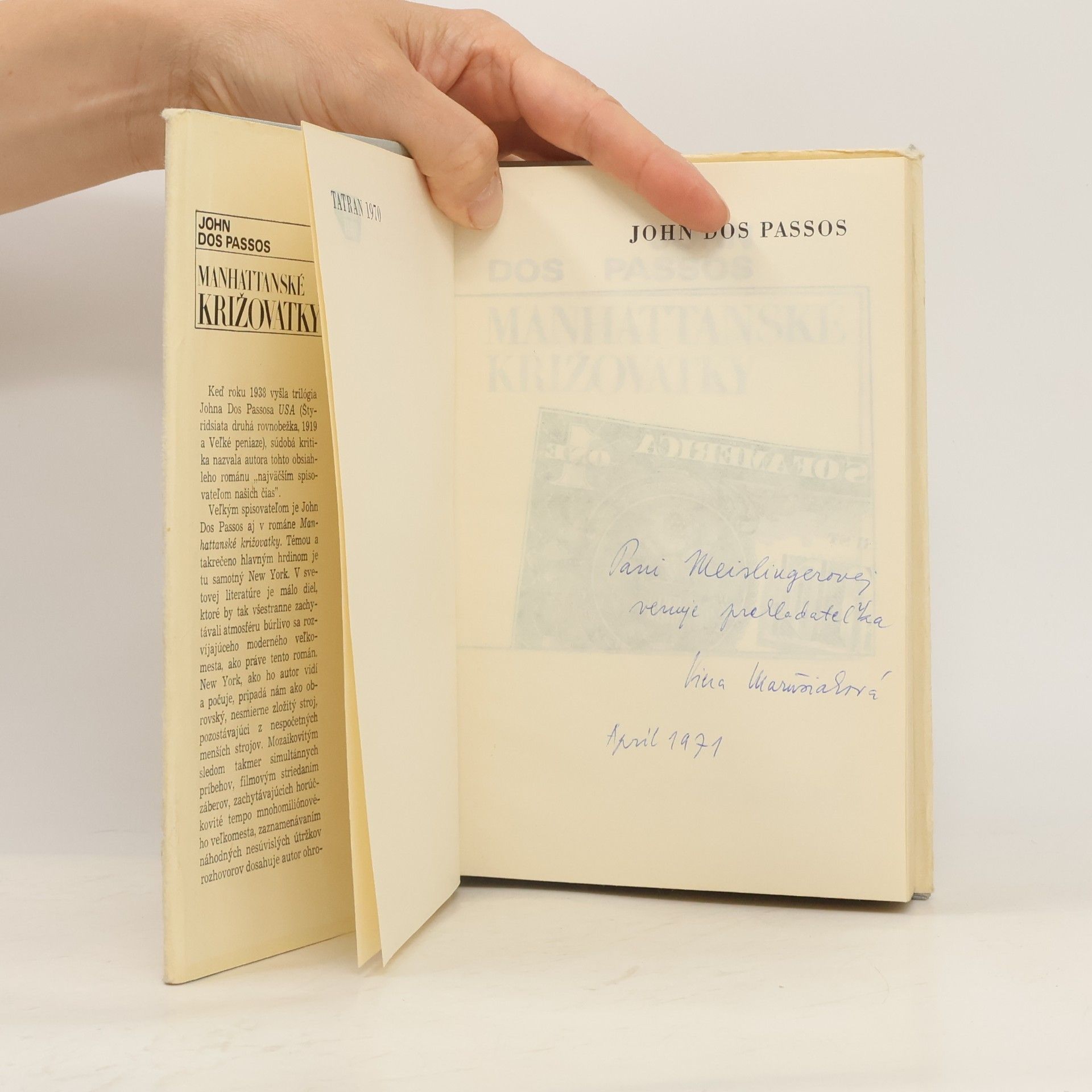 John Dos Passos Manhattanské križovatky