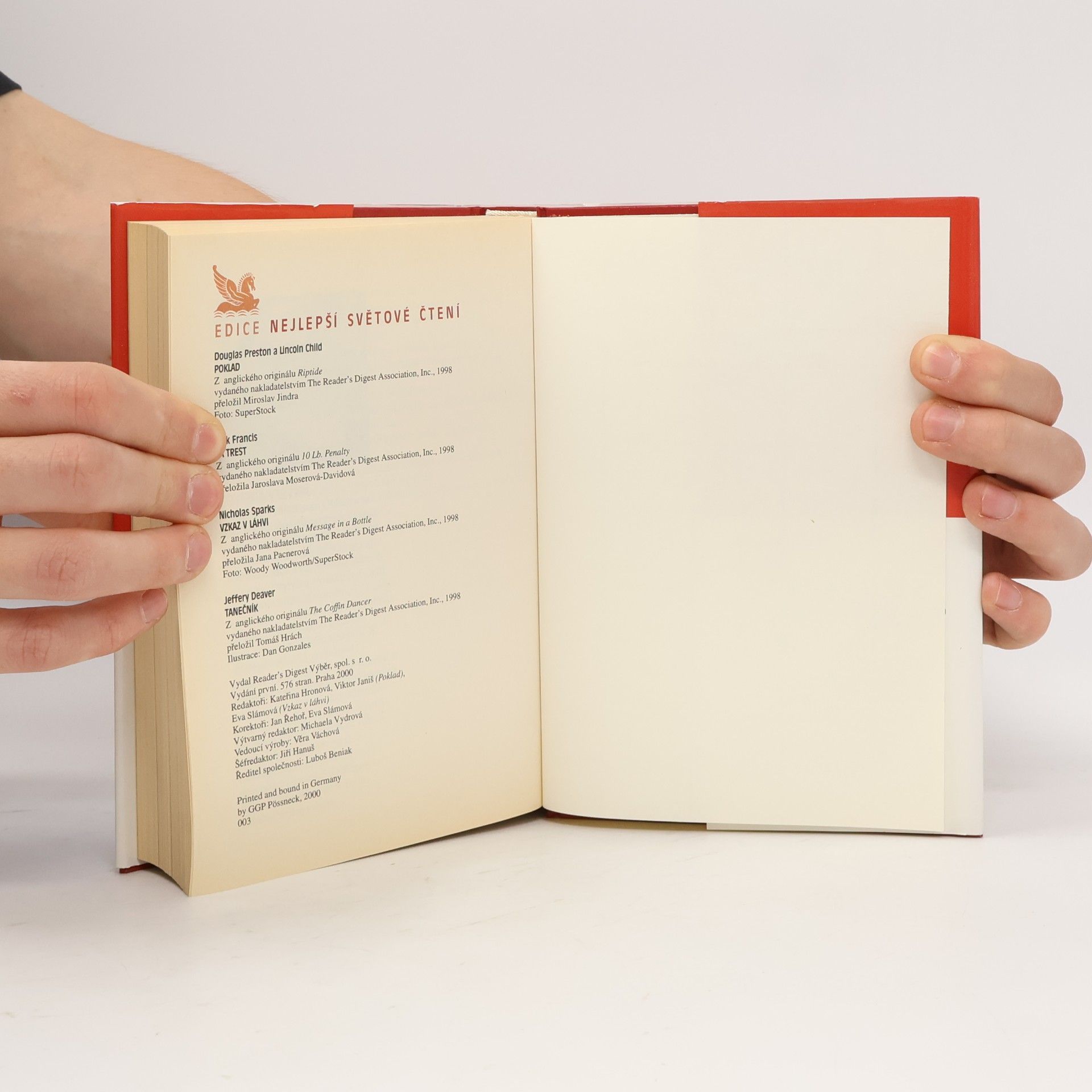 Autorenkollektiv Nejlepší světové čtení. Poklad. Za trest. Vzkaz v láhvi. Tanečník