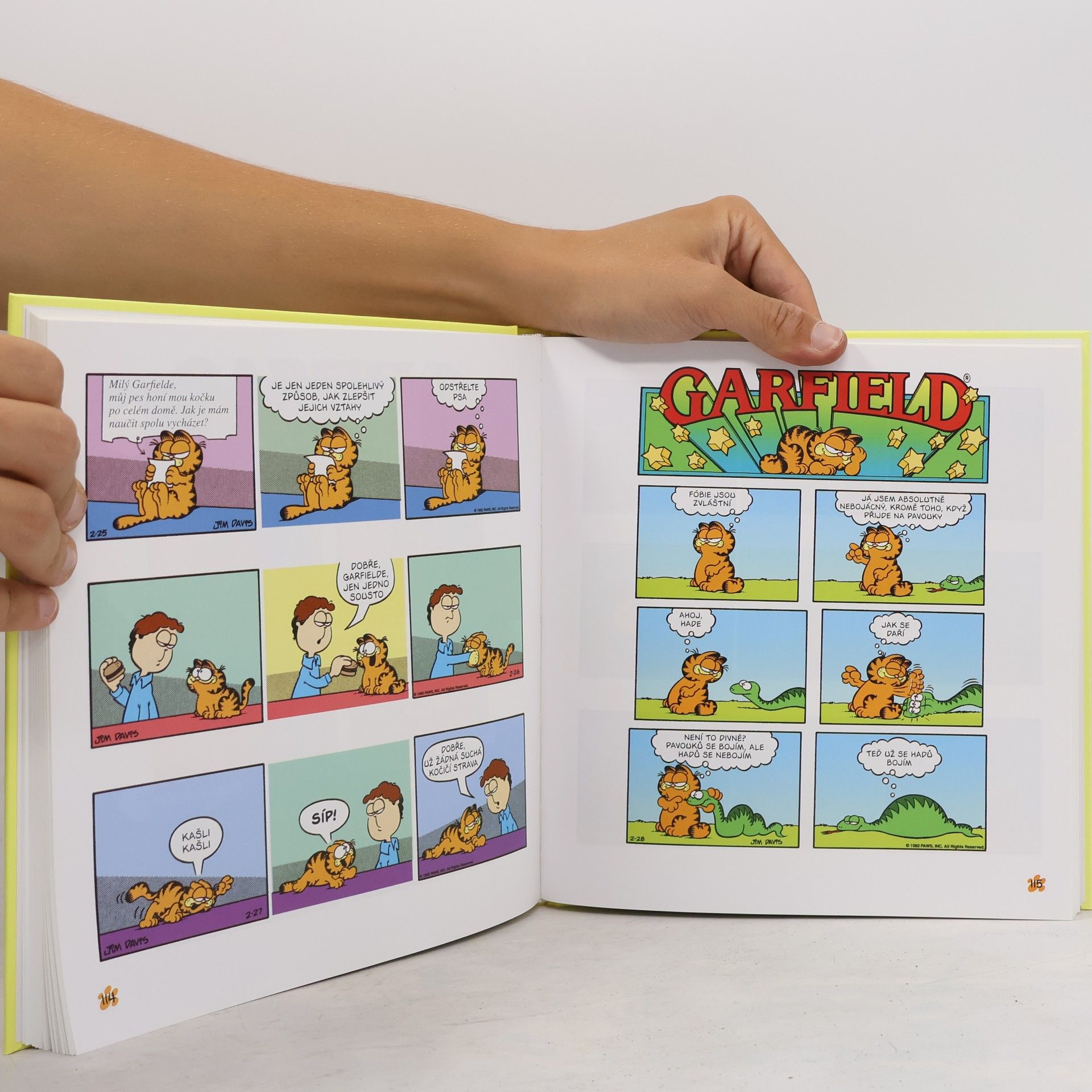 Jim Davis Garfield užívá života