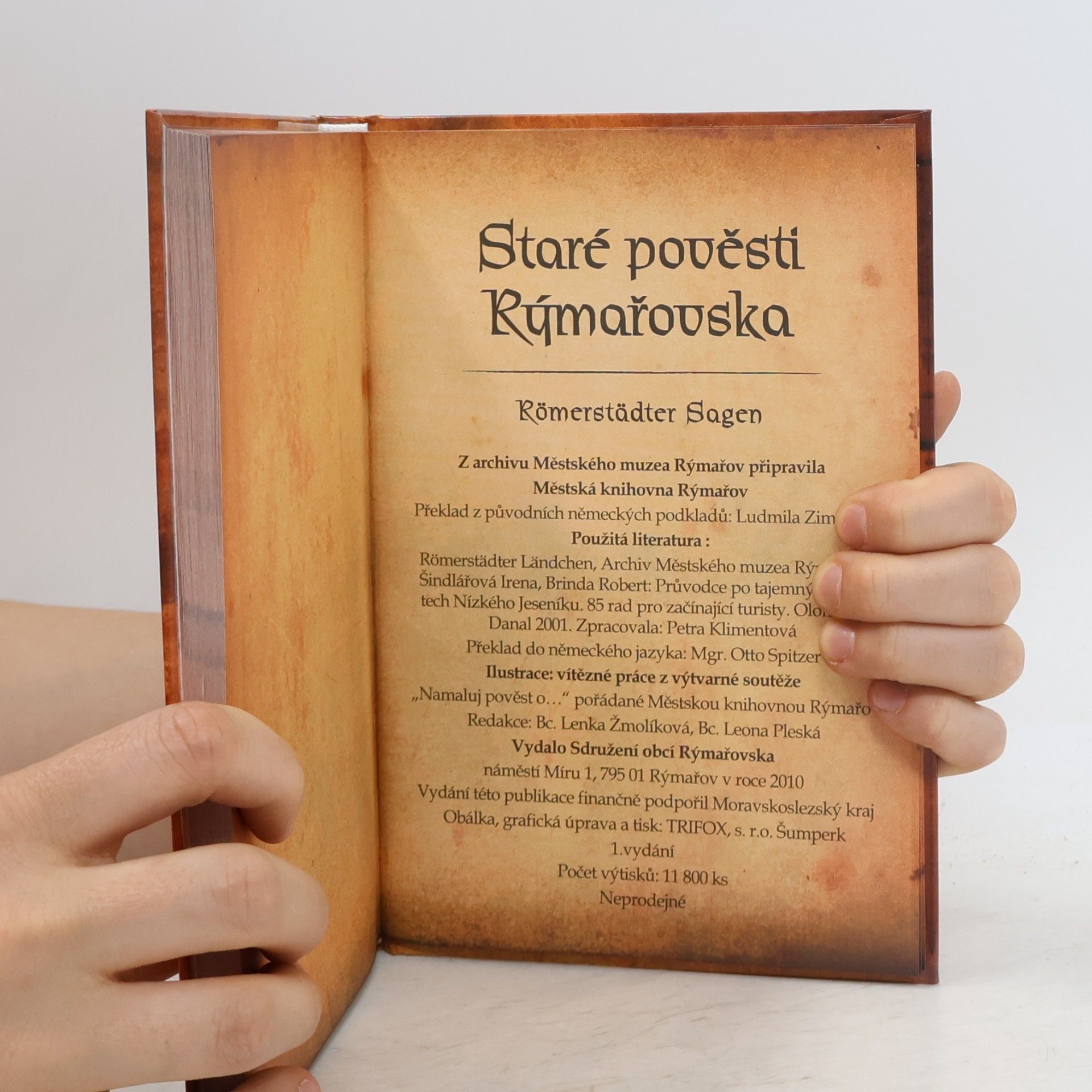 Ludmila Zimková Staré pověsti Rýmařovska. Römerstädter Sagen Römerstädter Sagen
