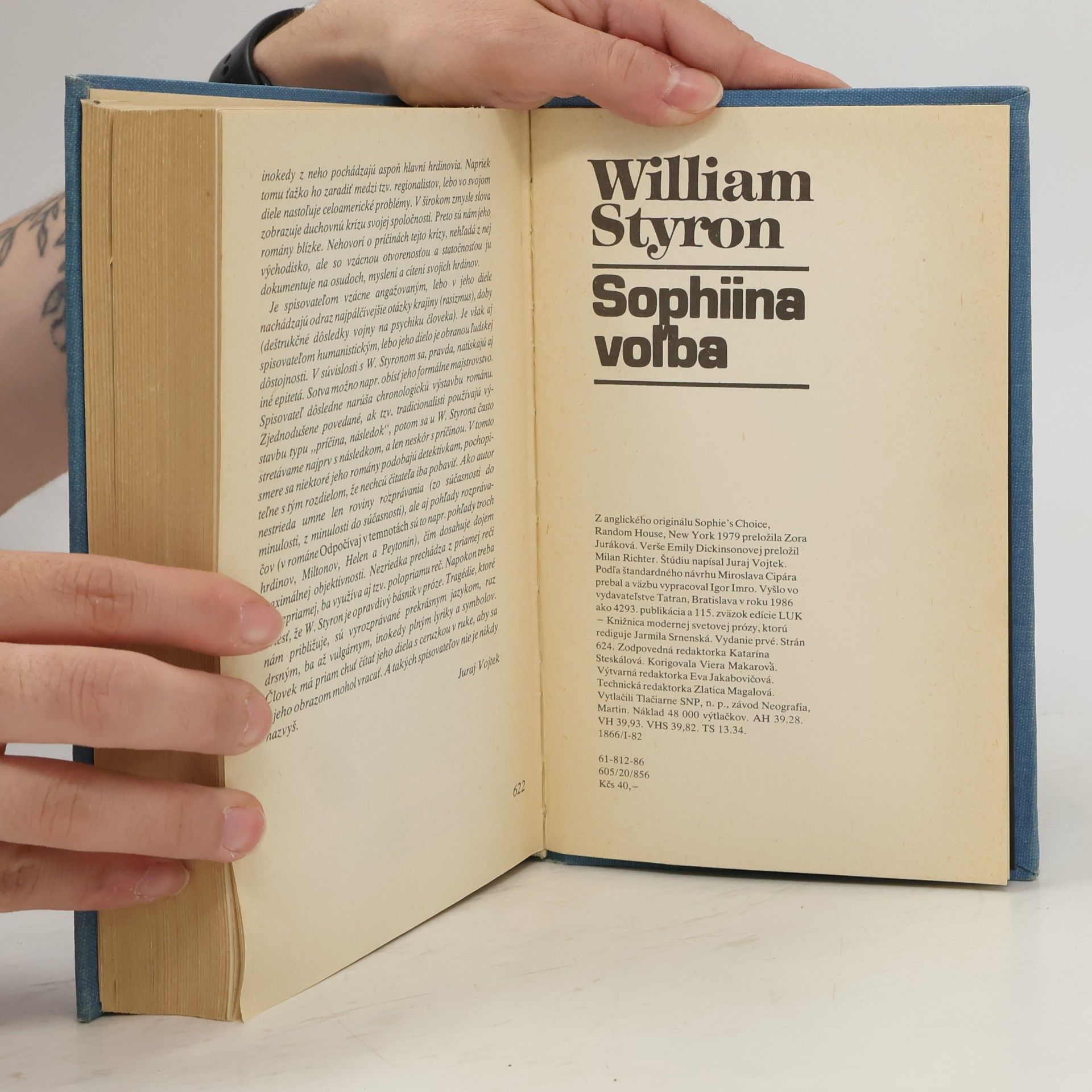 William Styron Sophiina voľba