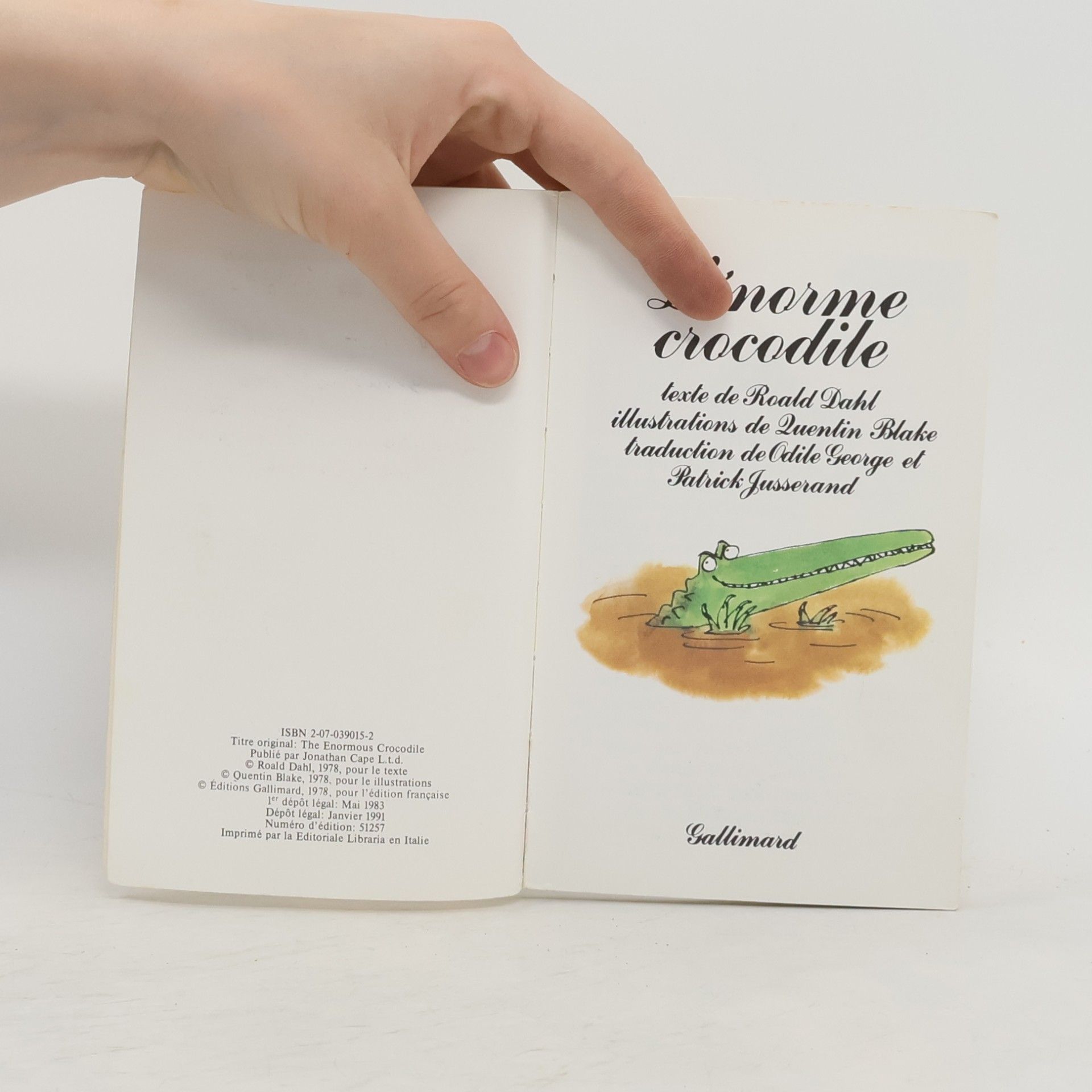 Roald Dahl L'énorme crocodile