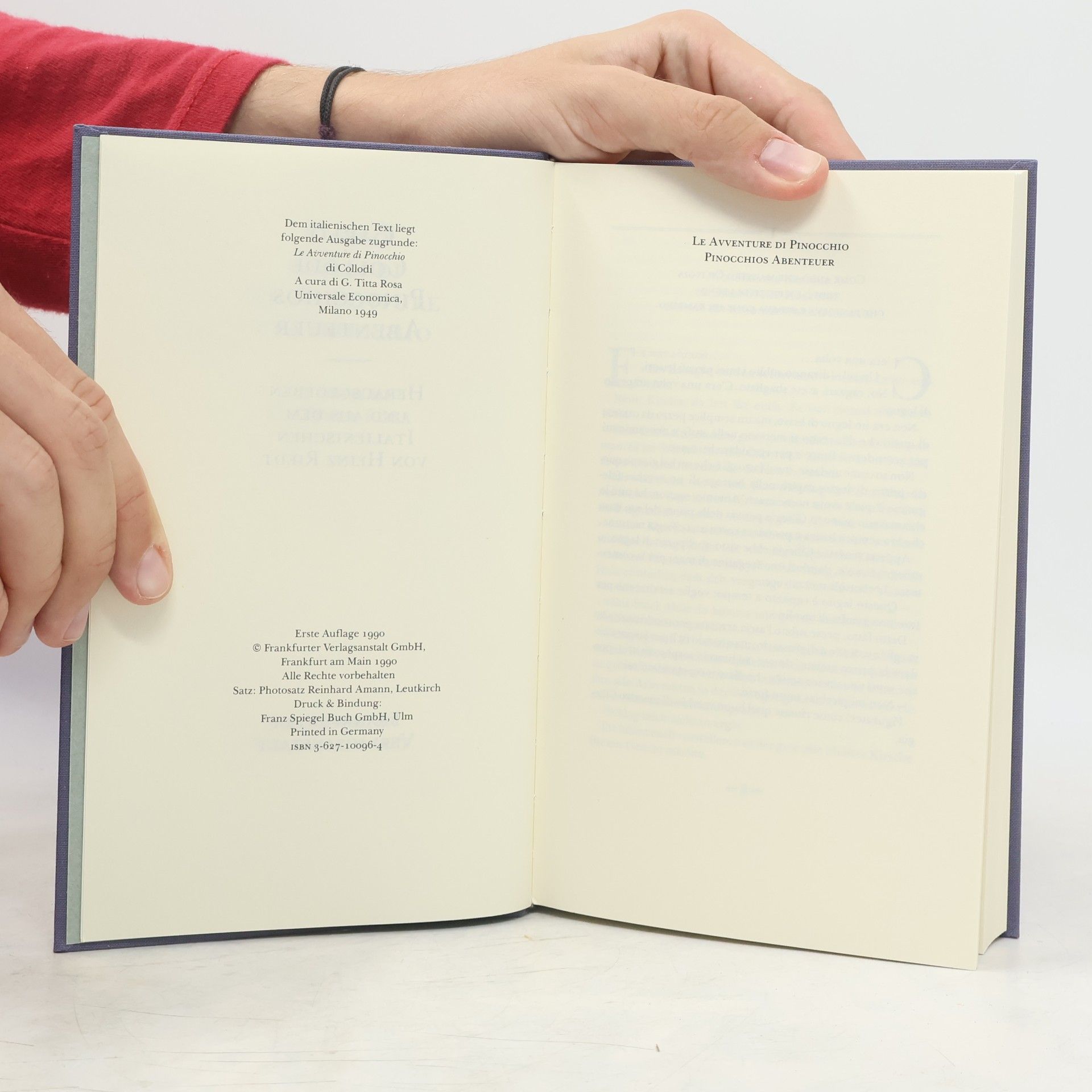 Carlo Collodi Pinnocchio. Pinocchios abenteuer. Le Avventure di Pinocchio. Ein Parallel Buch
