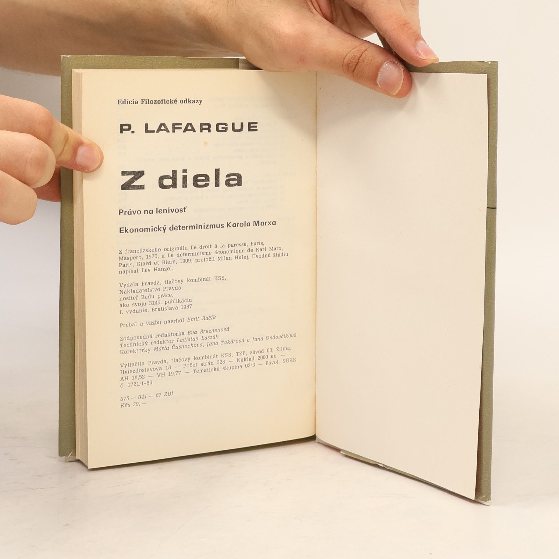 Paul Lafargue Z diela