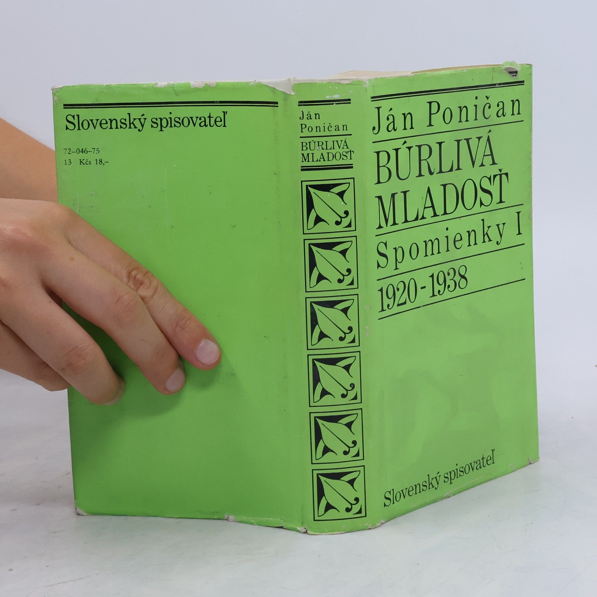 Ján Poničan Búrlivá mladosť : Spomienky I, 1920-1938