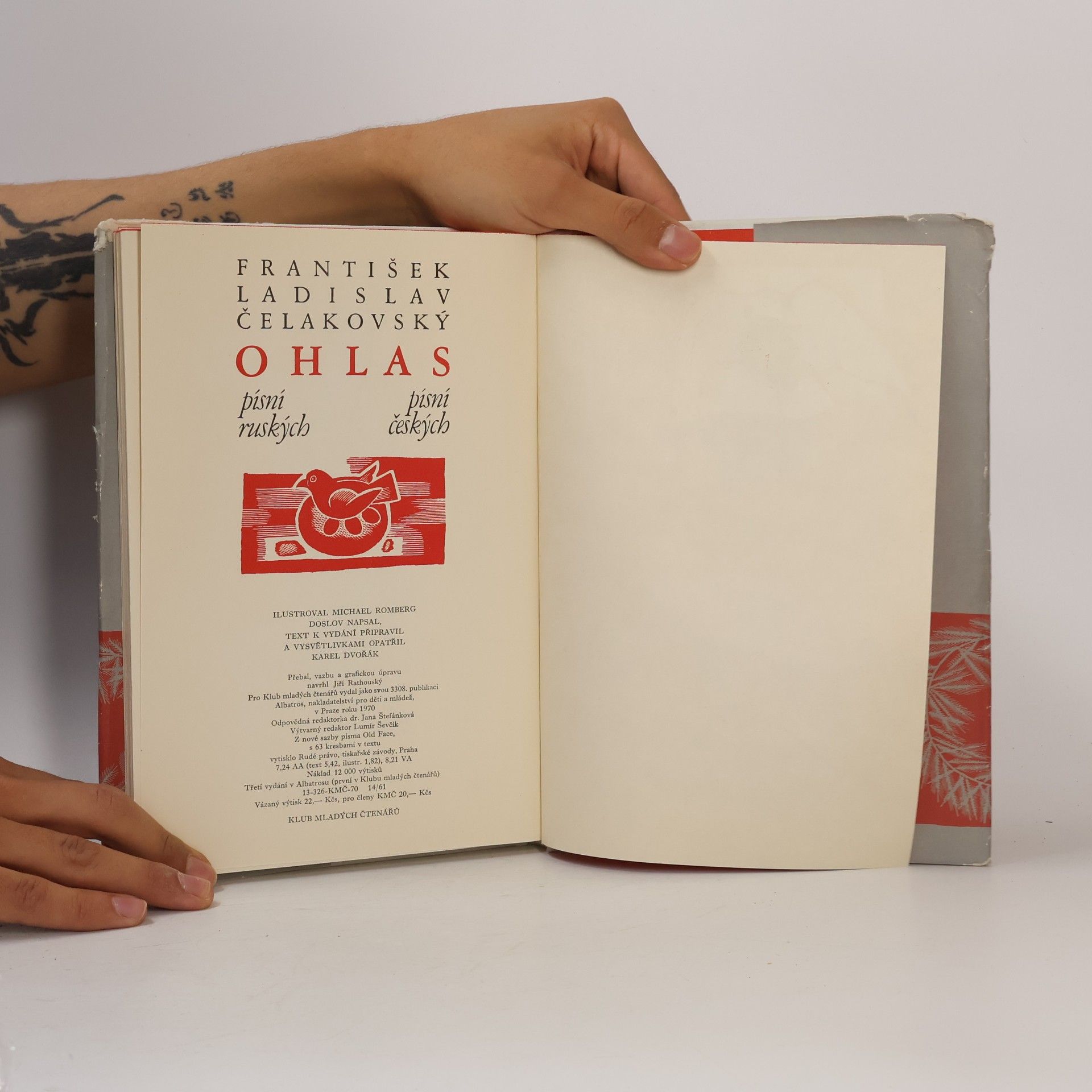 František Ladislav Čelakovský Ohlas písní ruských. Ohlas písní českých