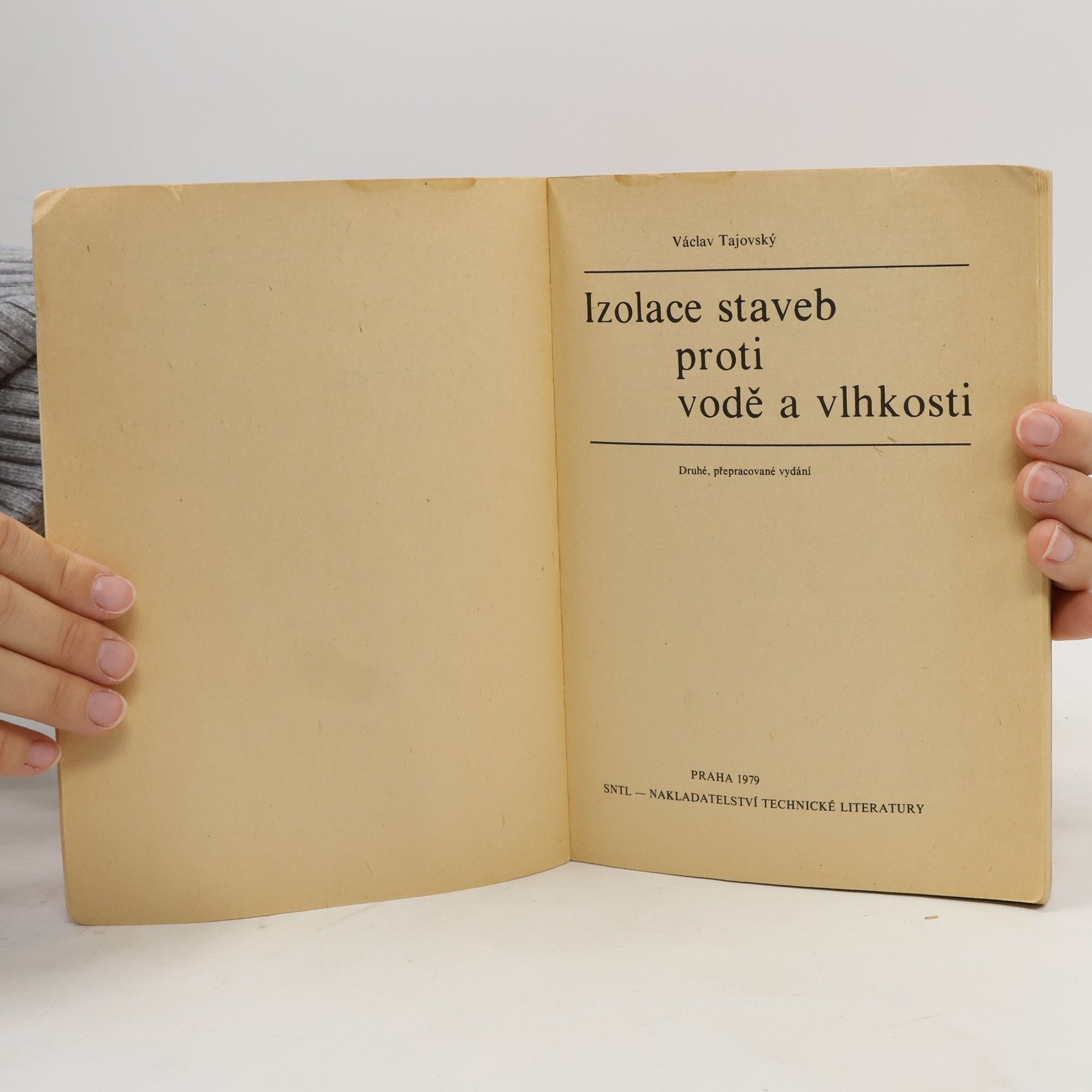 Václav Tajovský Izolace staveb proti vodě a vlhkosti
