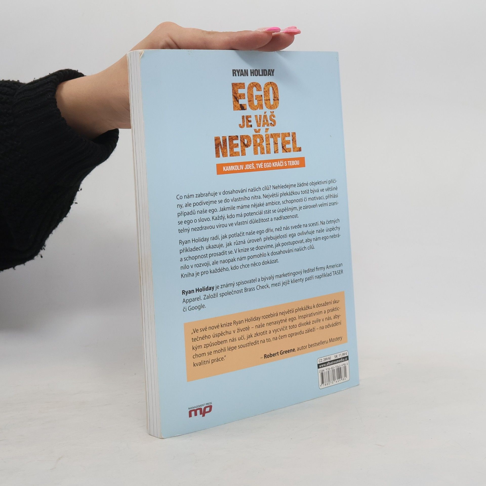 Ryan Holiday Ego je váš nepřítel