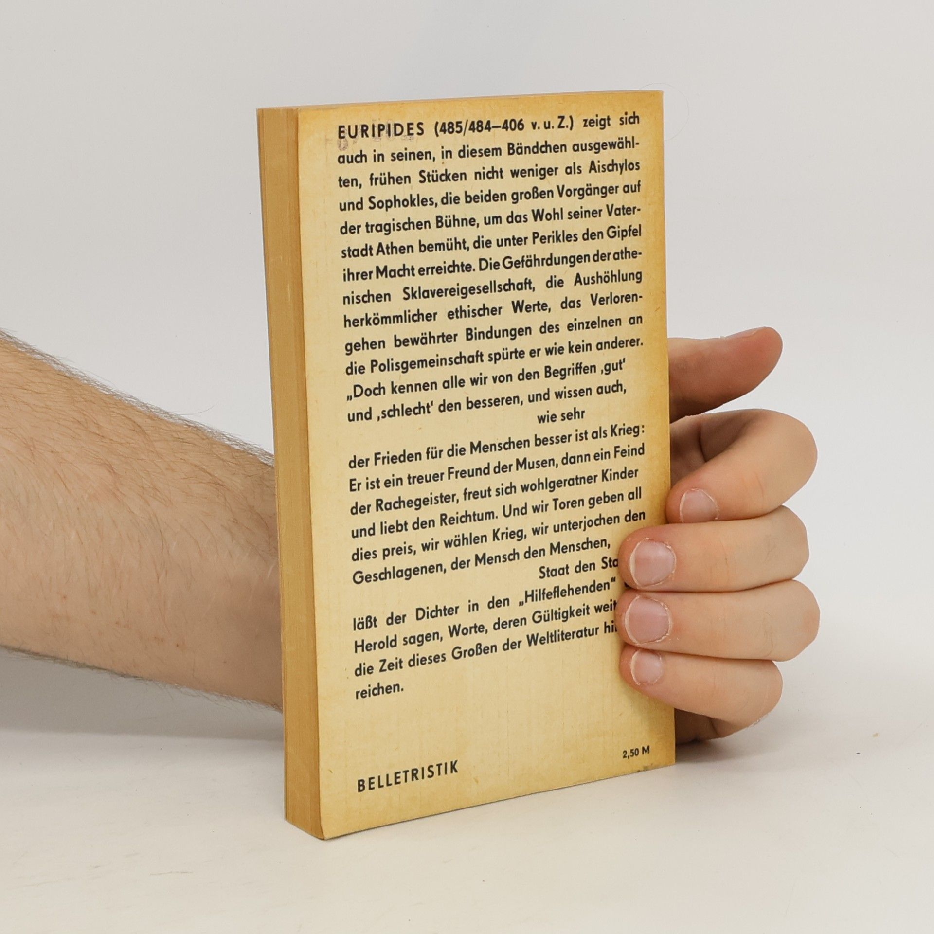 Euripides Alkestis, Medeia, Hippolytos, Hekabe, Die Hilfeflebenden
