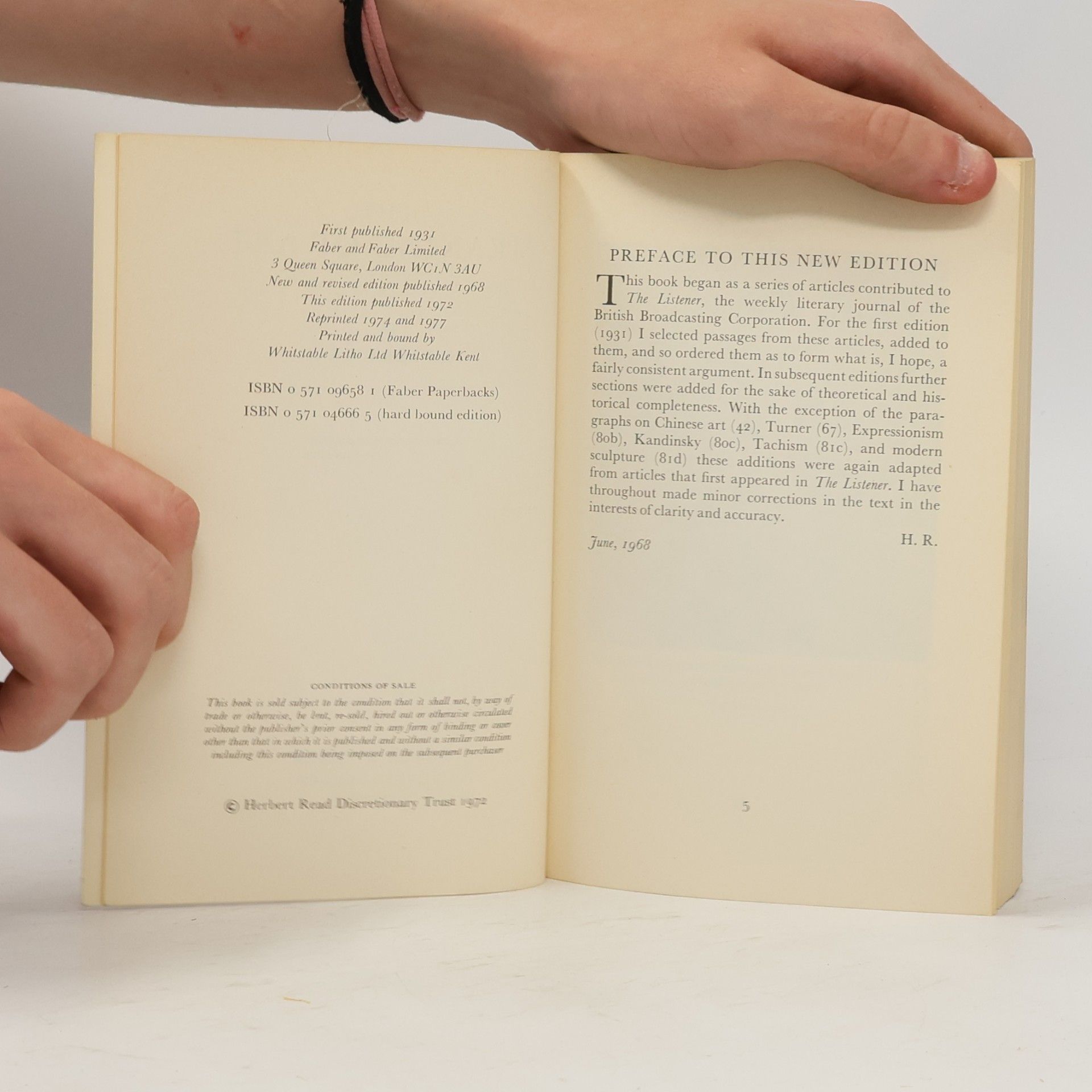 Herbert Edward Read The Meaning of Art