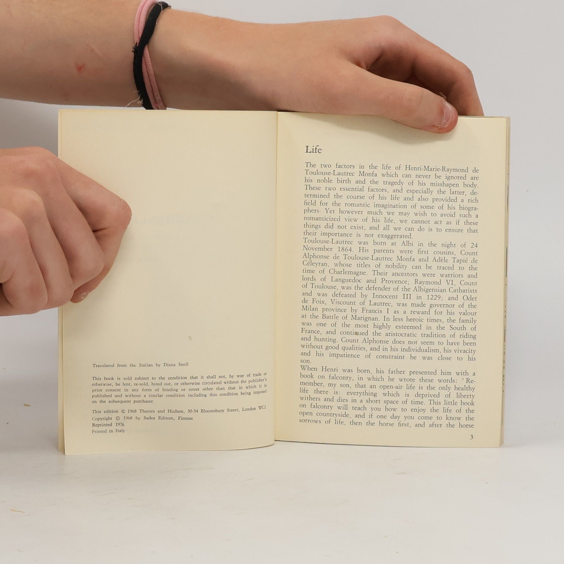 Maria Cionini Visani Toulouse-Lautrec : the life and work of the artist illustrated with 80 colour plates