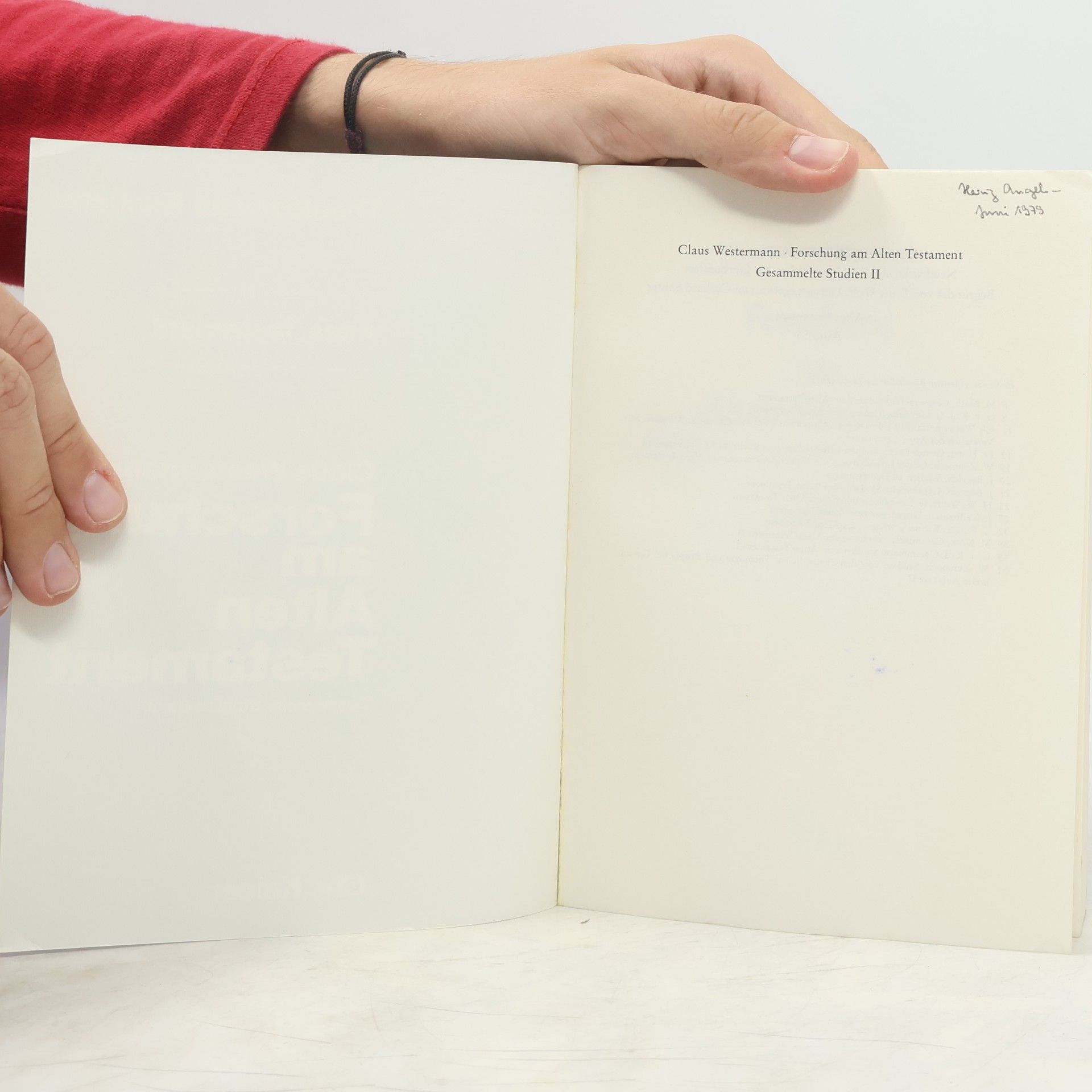 Claus Westermann Forschung am Alten Testament. Gesammelte Studien Band II