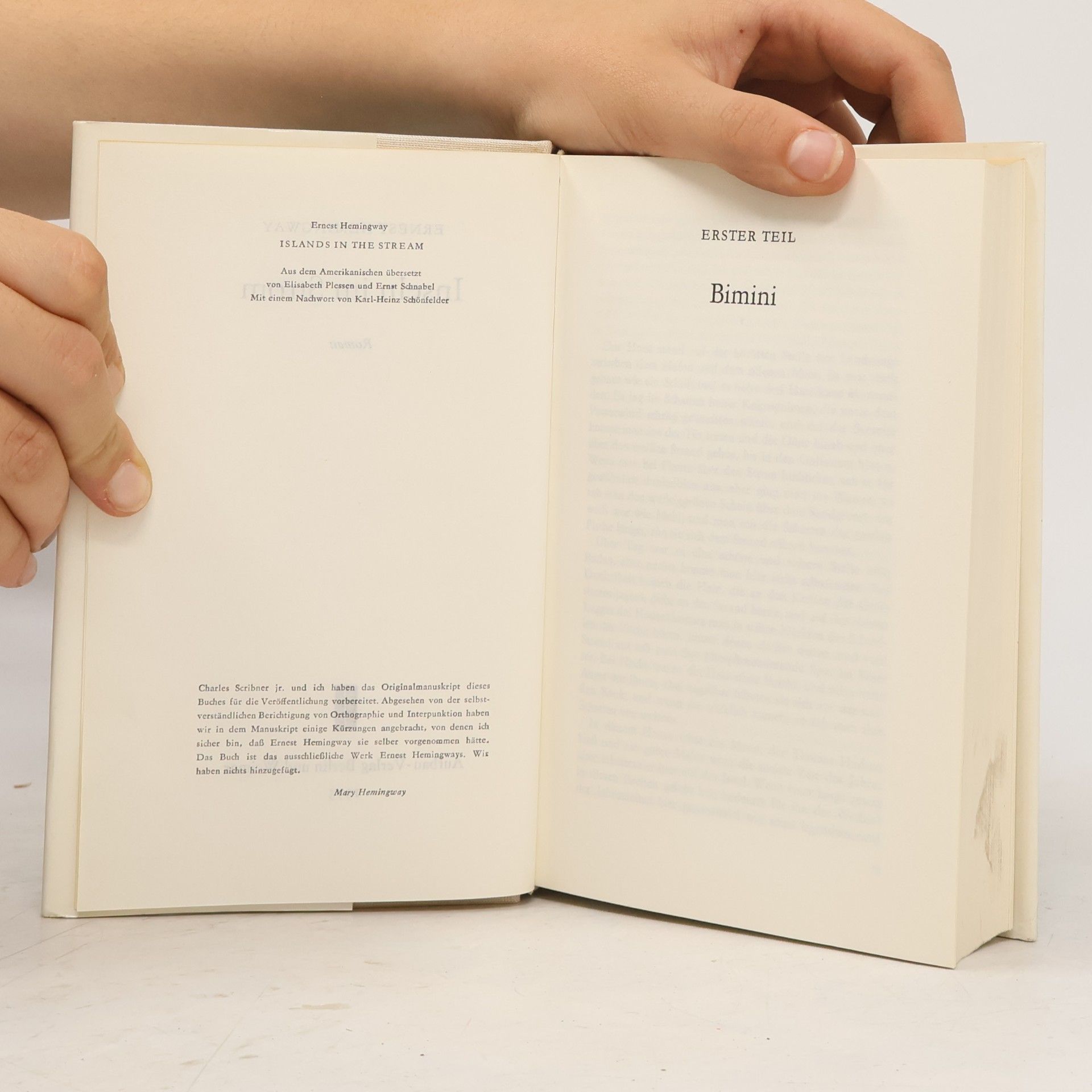 Ernest Hemingway Inseln im Strom