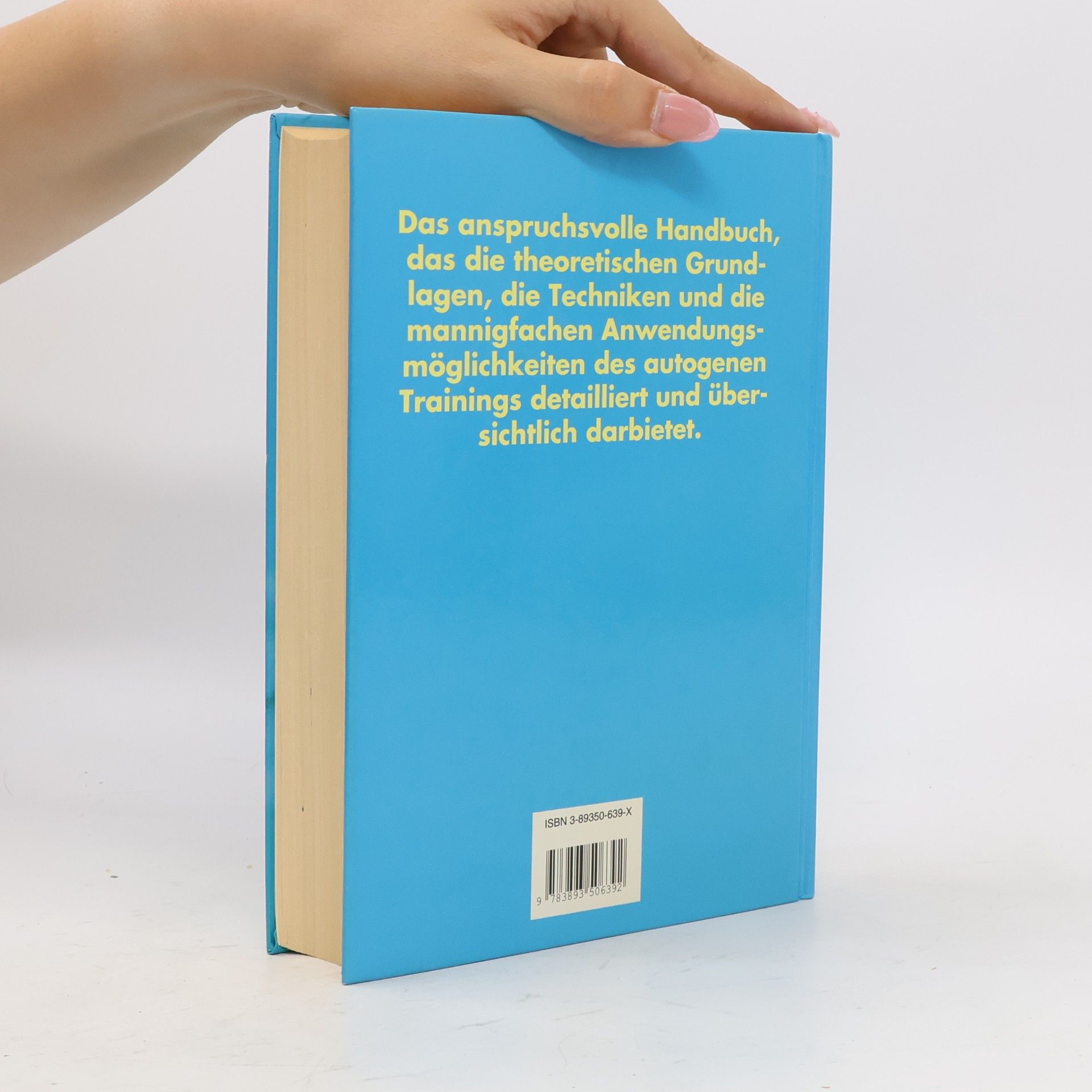 Bernt H. Hoffmann Handbuch des autogenen Trainings