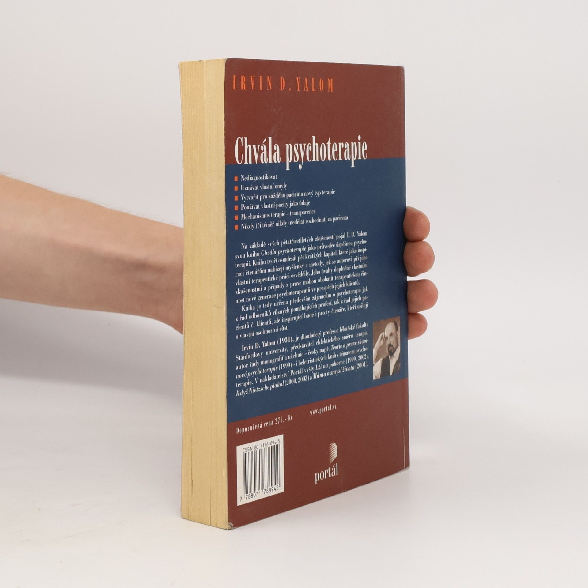 Irvin Yalom Chvála psychoterapie