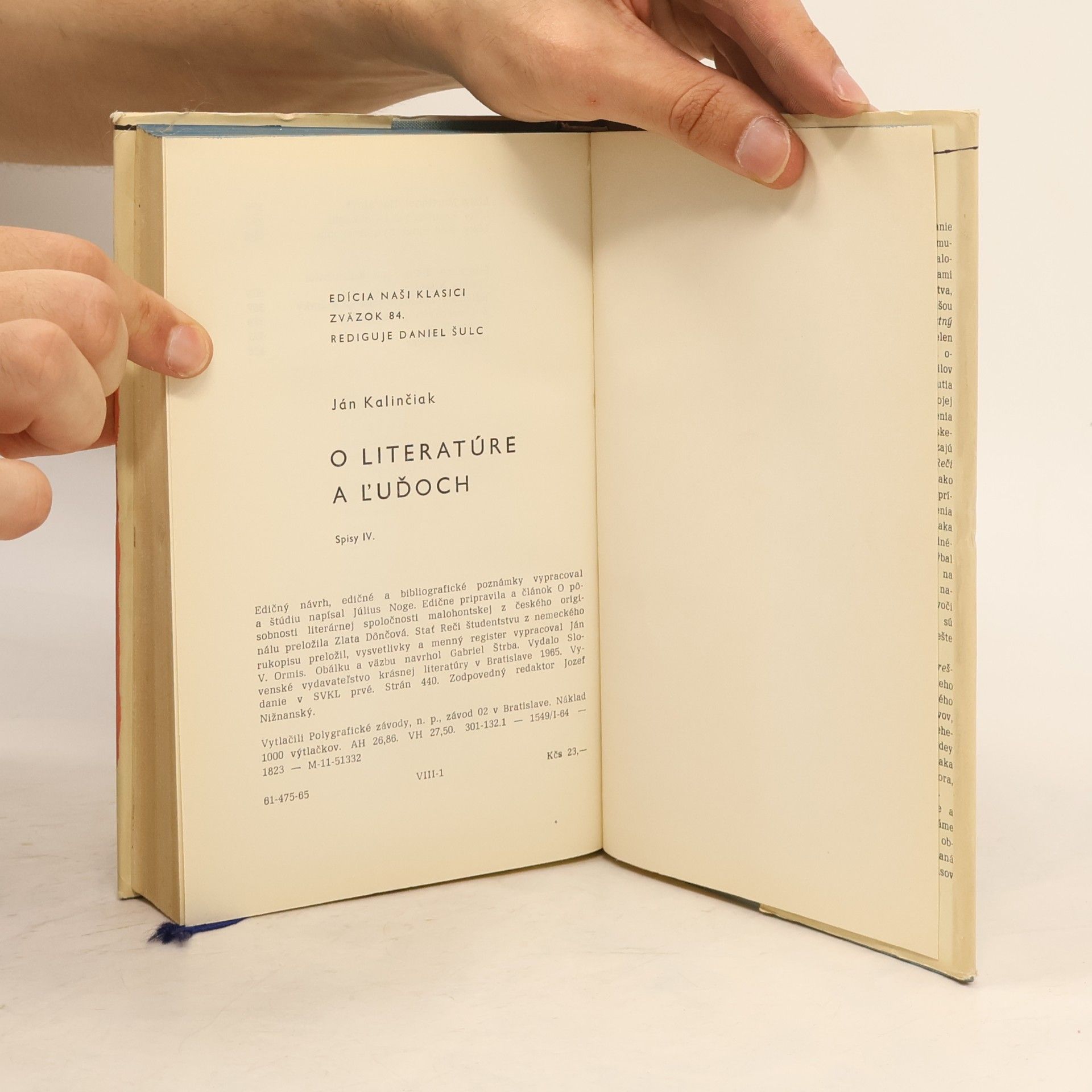 Ján Kalinčák O literatúre a ľuďoch