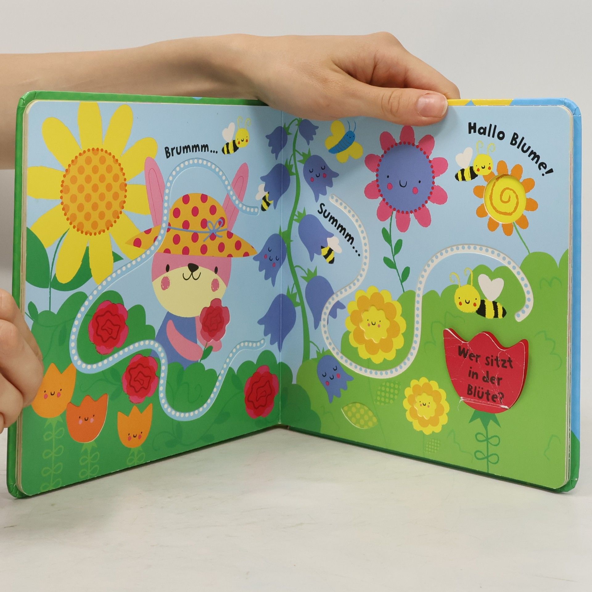 Stella Baggott Babys Fingerspuren-Buch: Im Garten: Mit Gucklöchern und Klappen: Ab 10 Monaten