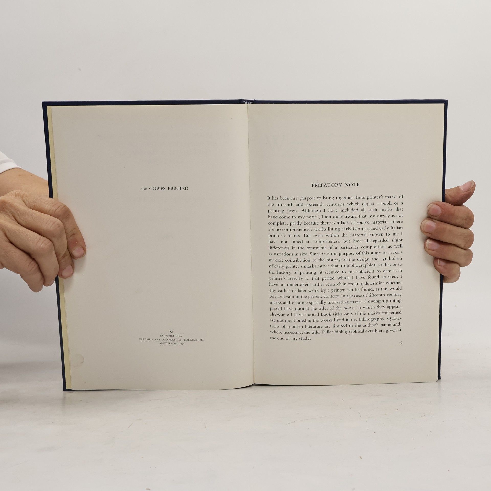 Abraham Horodisch The Book and the Printing Press in Printer's Marks of the Fifteenth & Sixteenth Centuries
