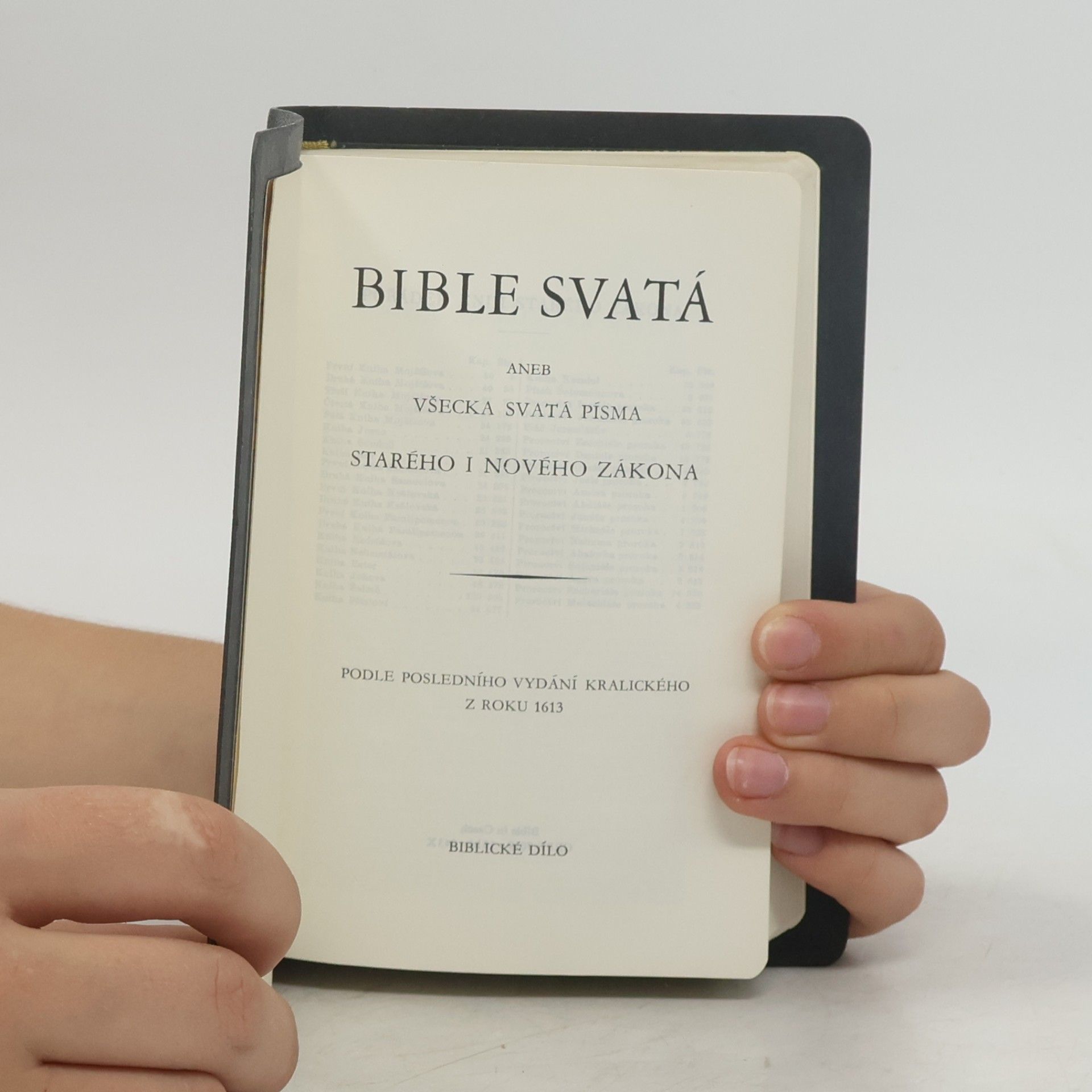 Various authors Bible svatá aneb všecka svatá písma Starého i Nového zákona