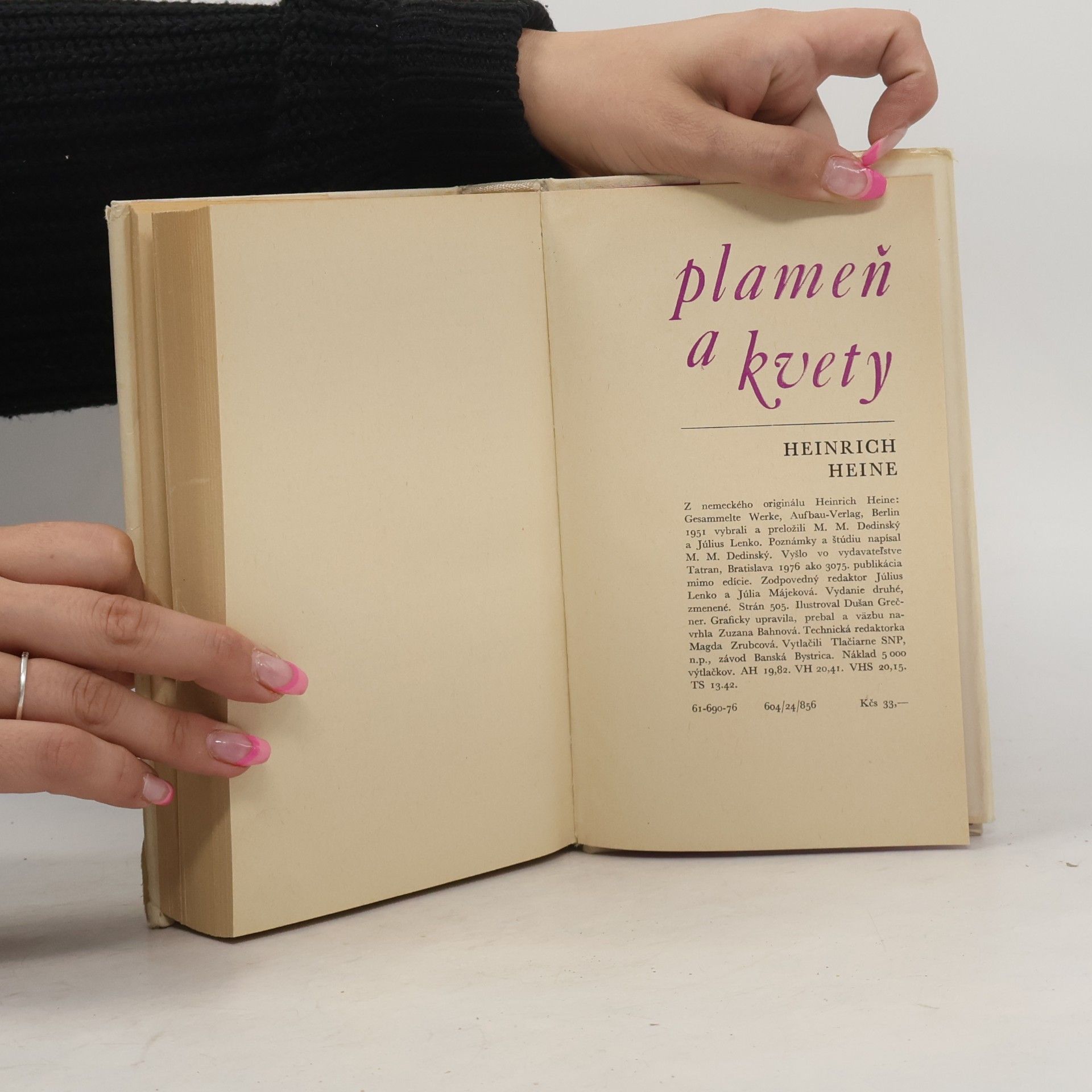 Heinrich Heine Plameň a kvety