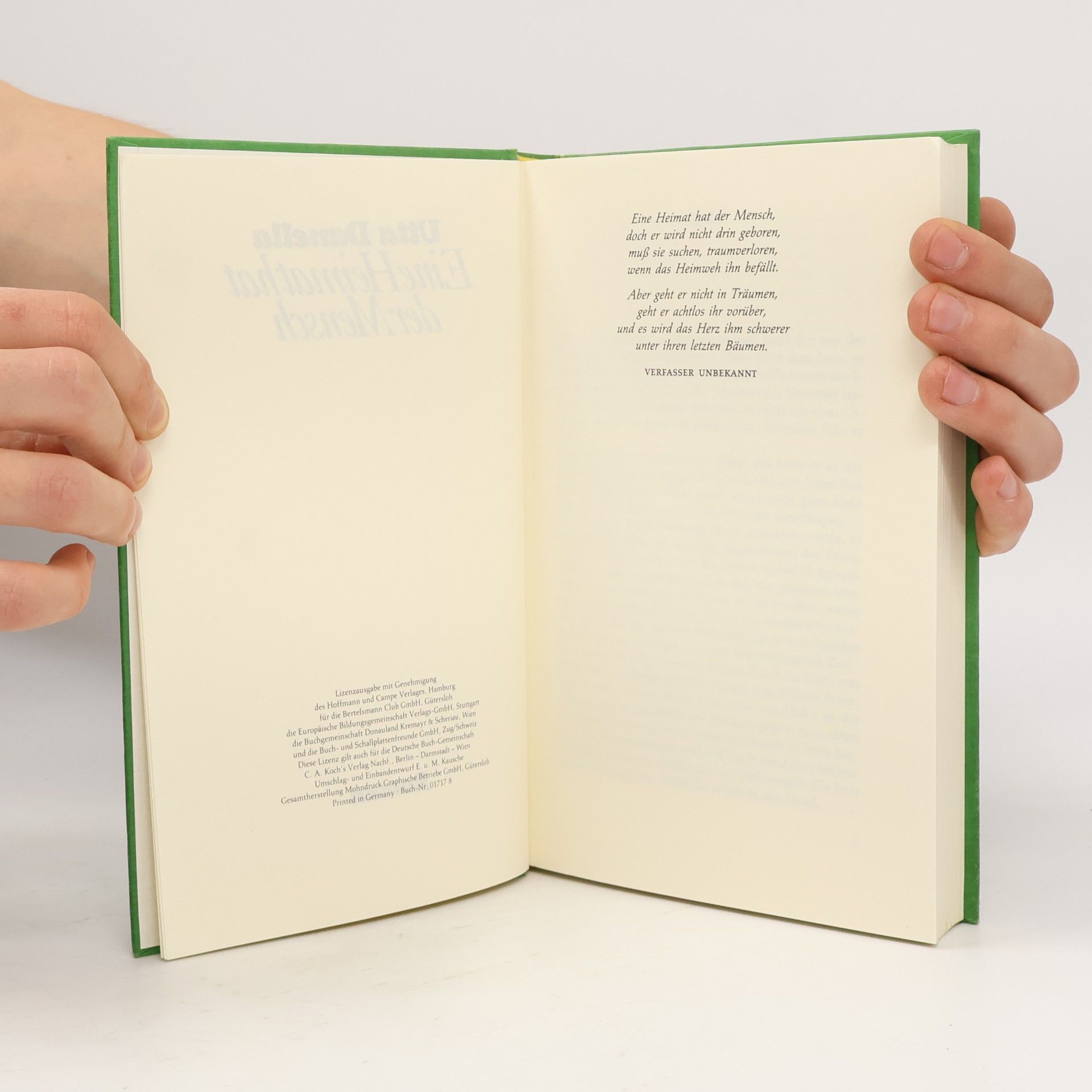 Utta Danella Eine Heimat hat der Mensch