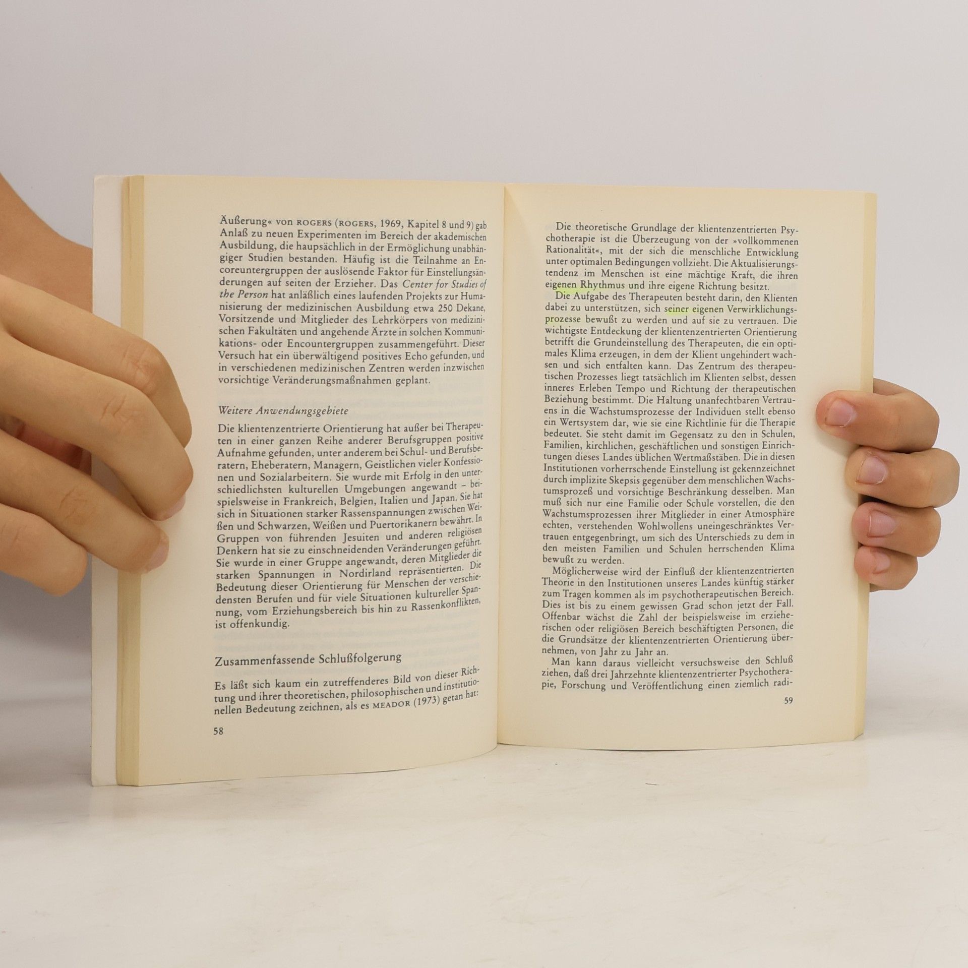 Carl Rogers Therapeut und Klient