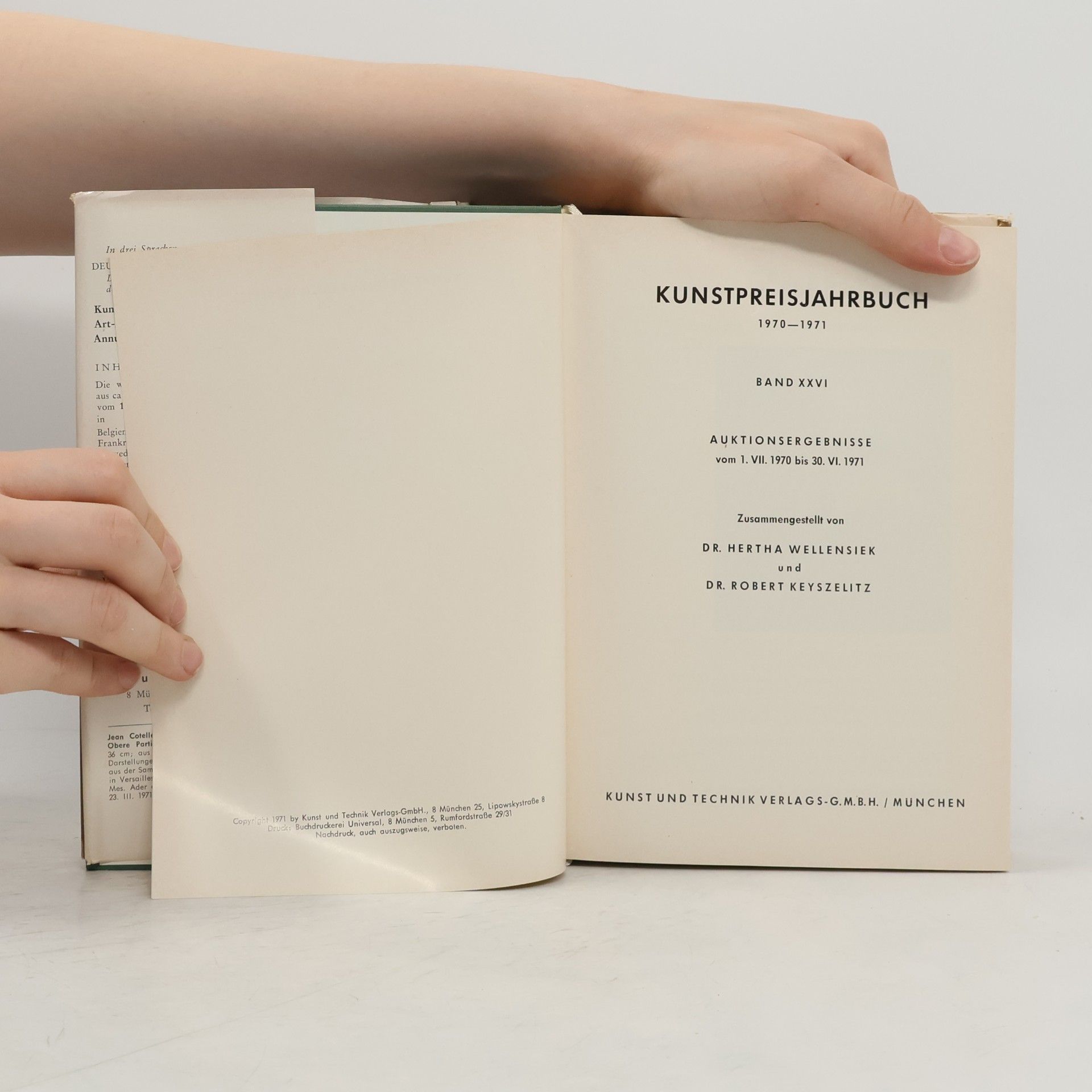 Hertha Wellensiek Kunstpreisjahrbuch XXVI.